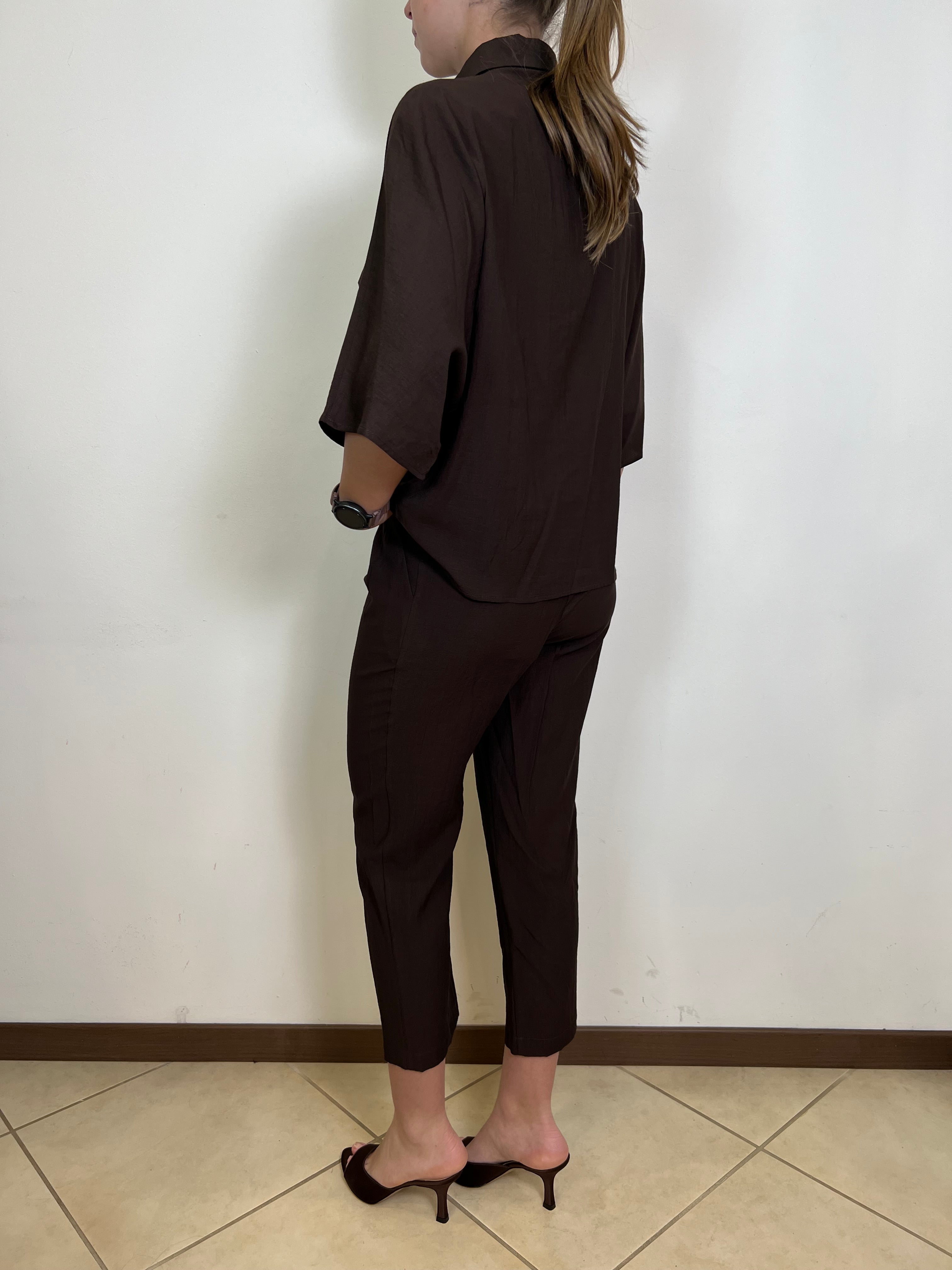 Pantalone sigaretta con elastico dietro - Haveone