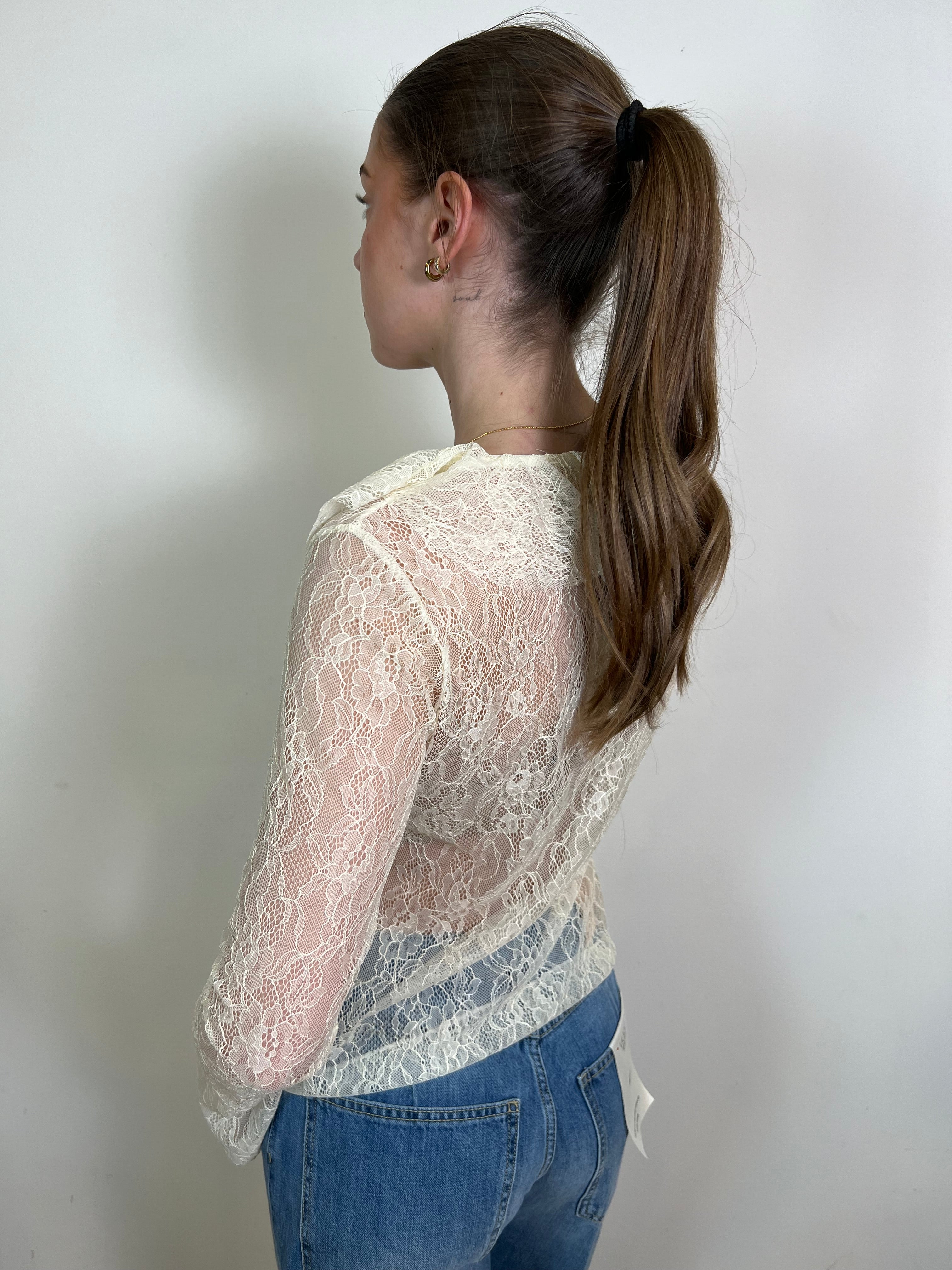 Camicia pizzo con laccetti - Vicolo
