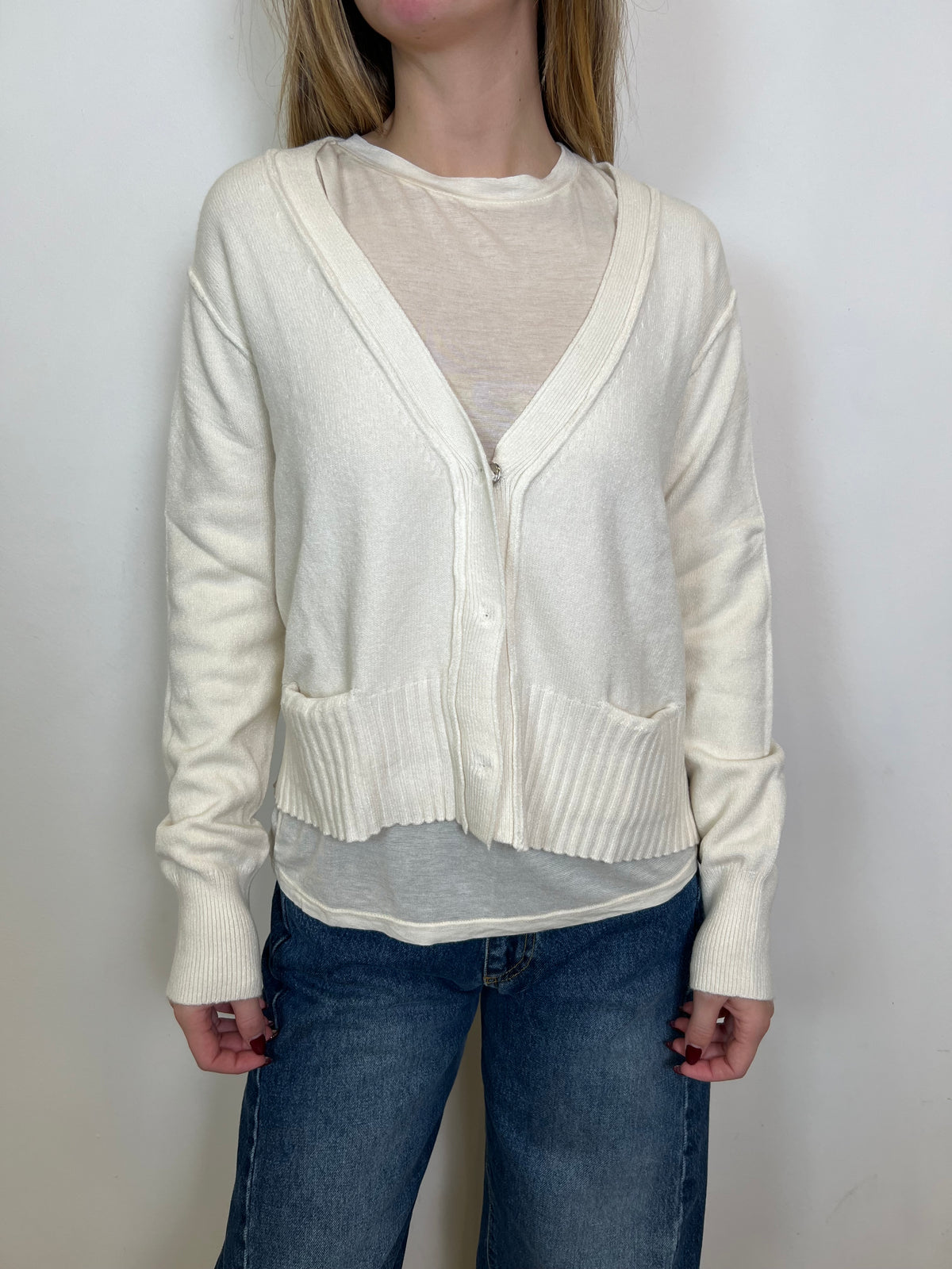Cardigan corto rasato - Haveone