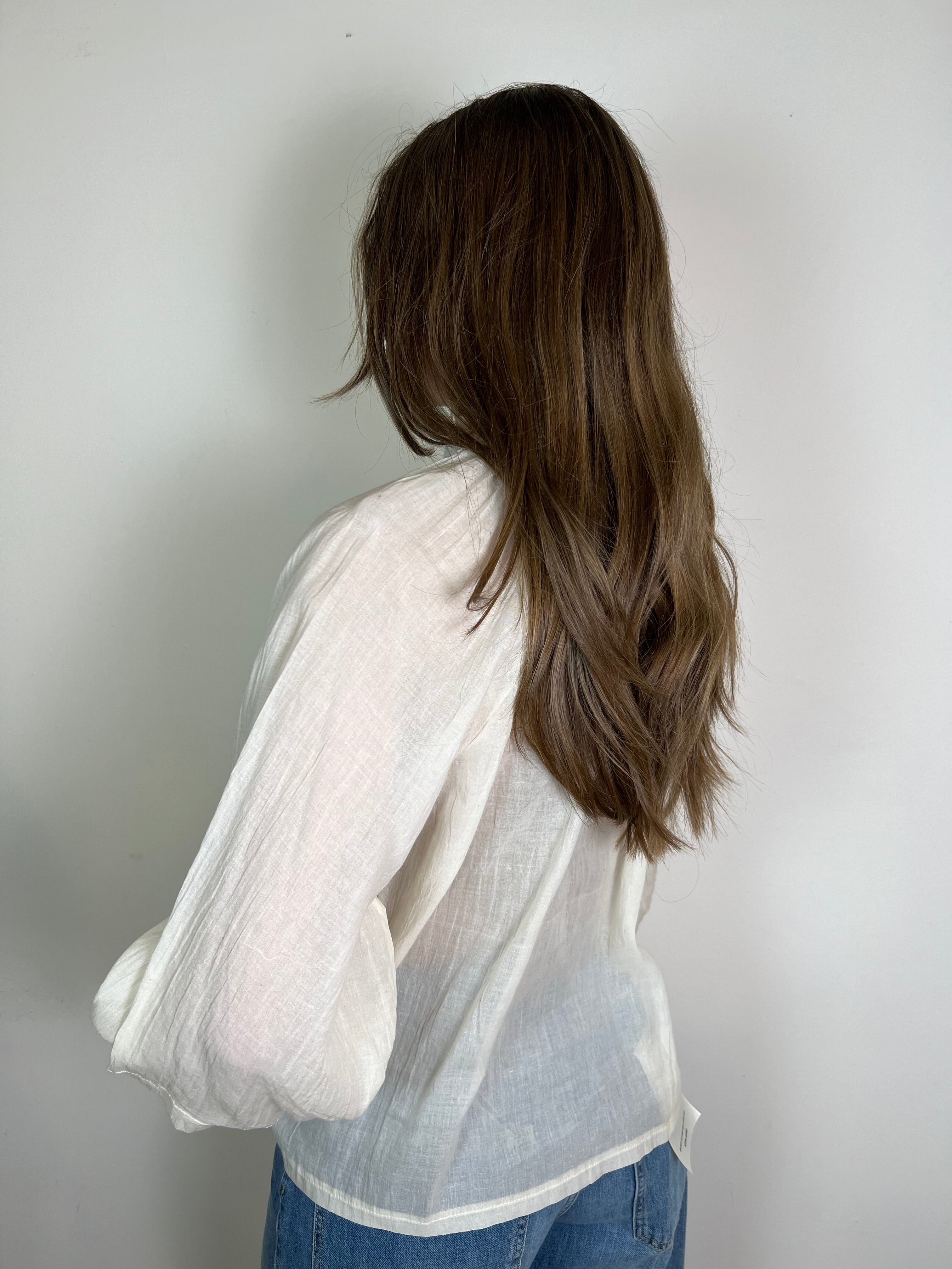 Camicia ricami burro - Haveone