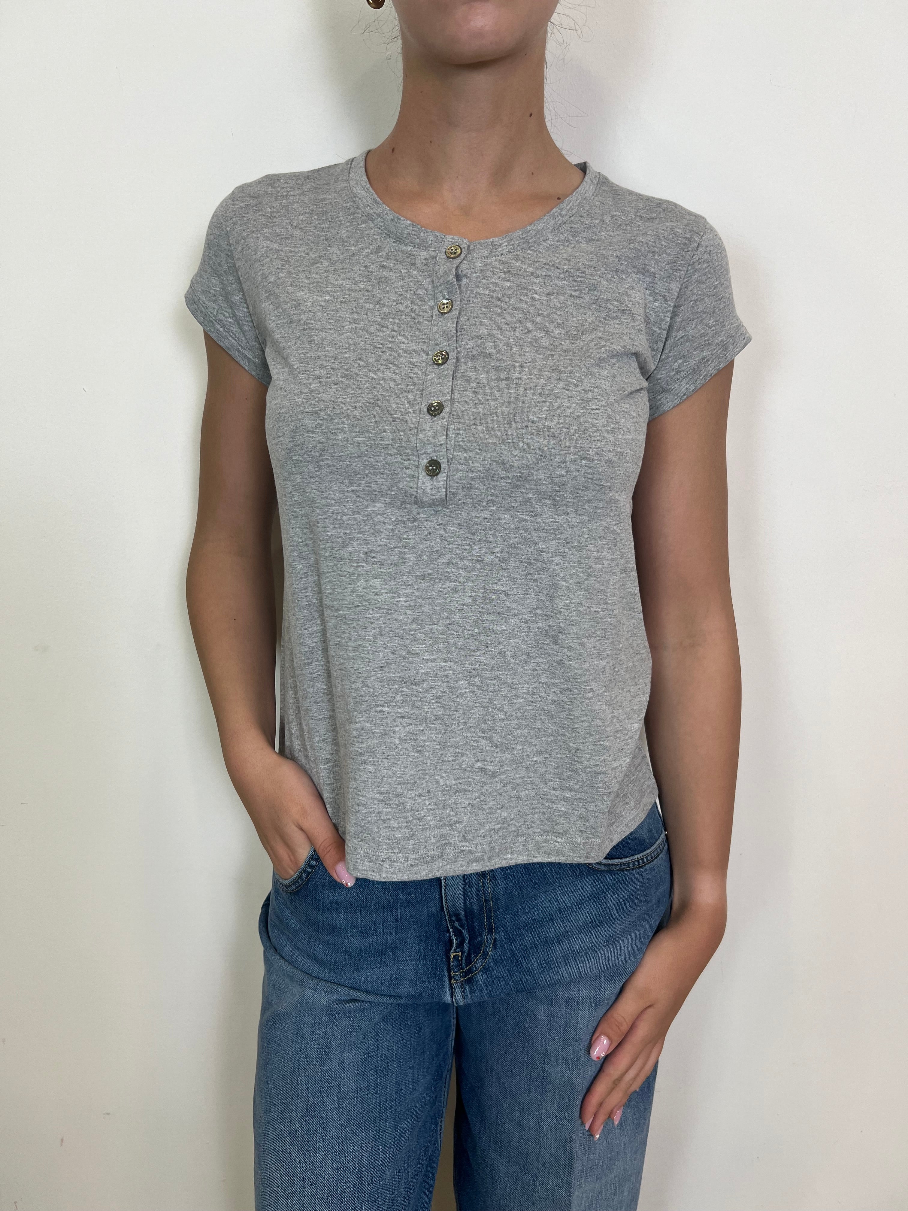 T-shirt serafino cotone - Vicolo