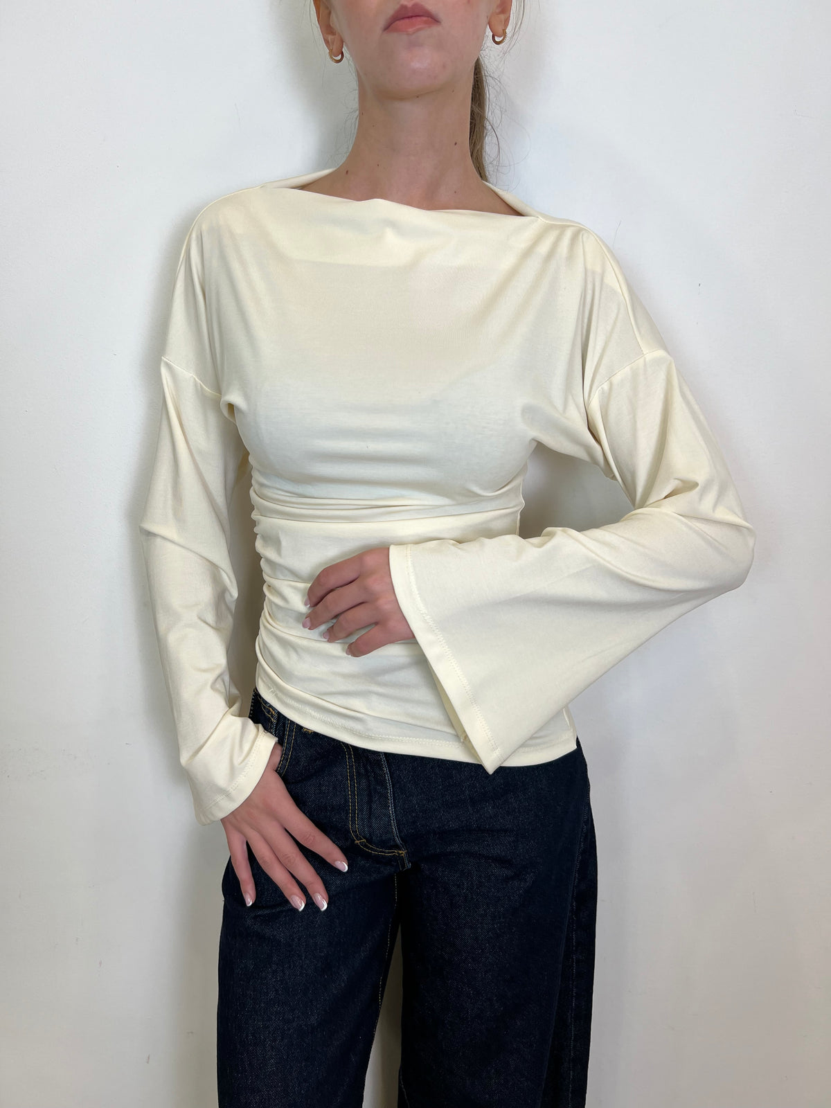 Maglia shiffer calla drappeggio - Haveone