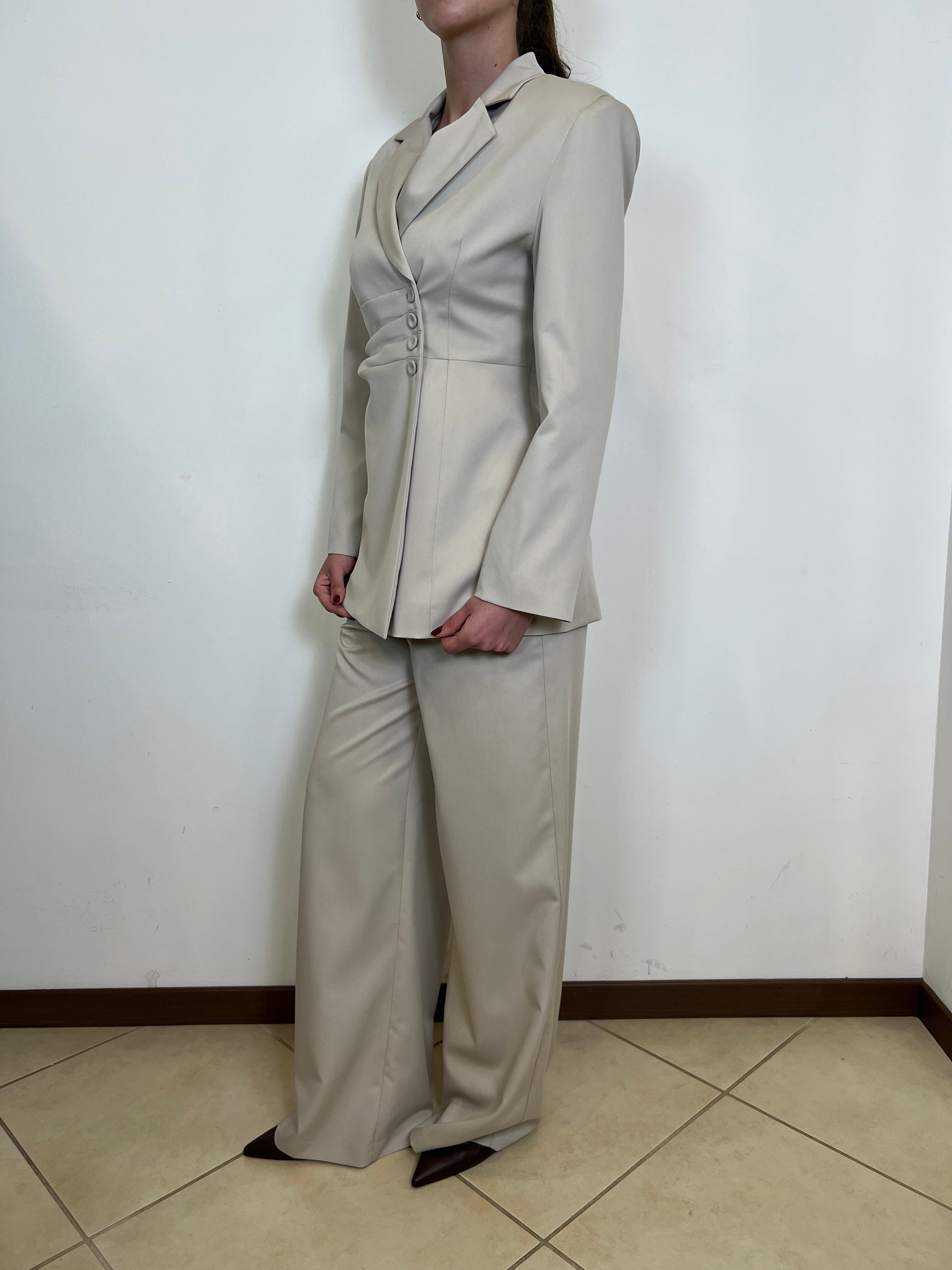 Giacca drappeggio bottoncini - Haveone