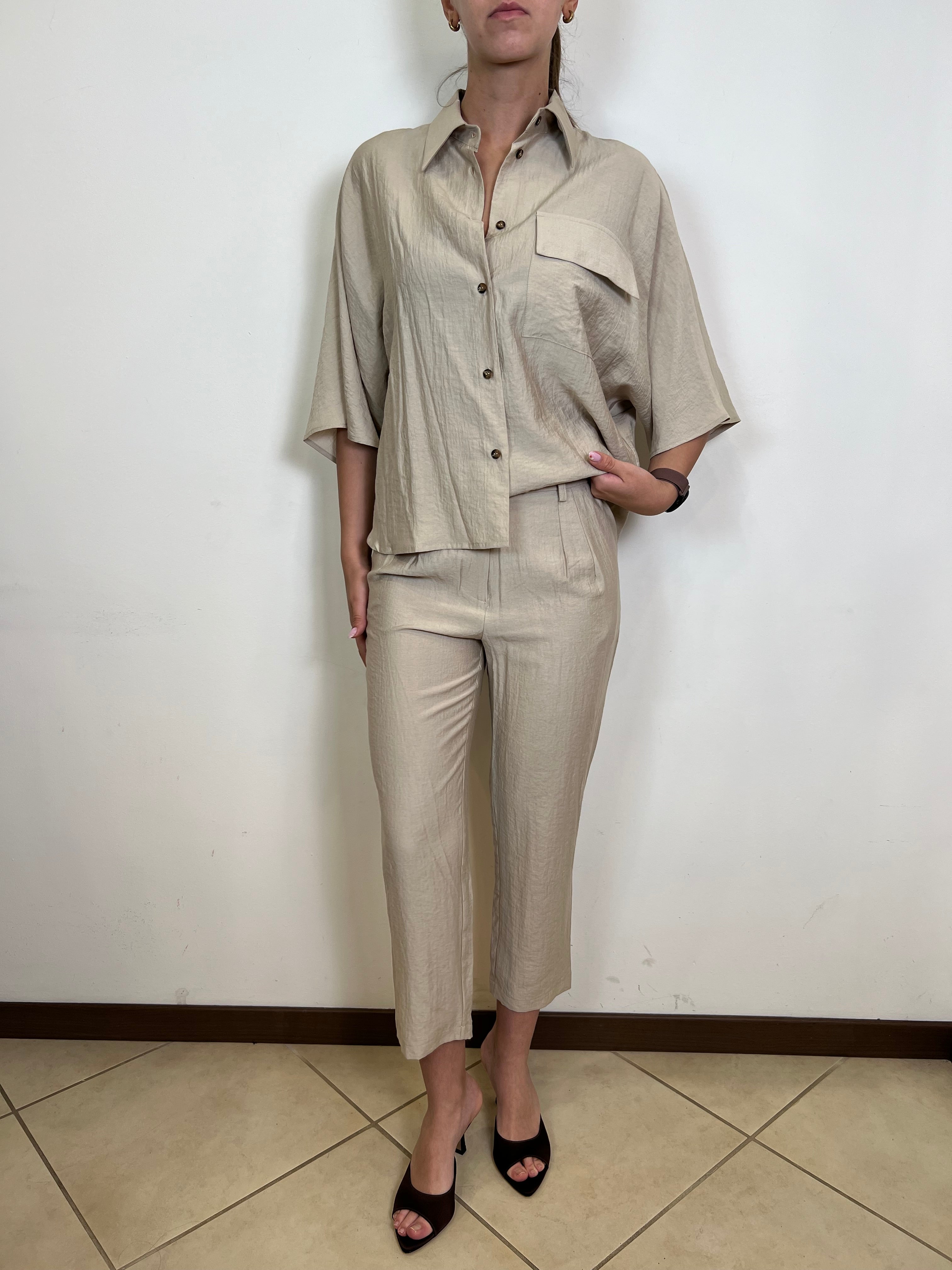 Pantalone sigaretta con elastico dietro - Haveone