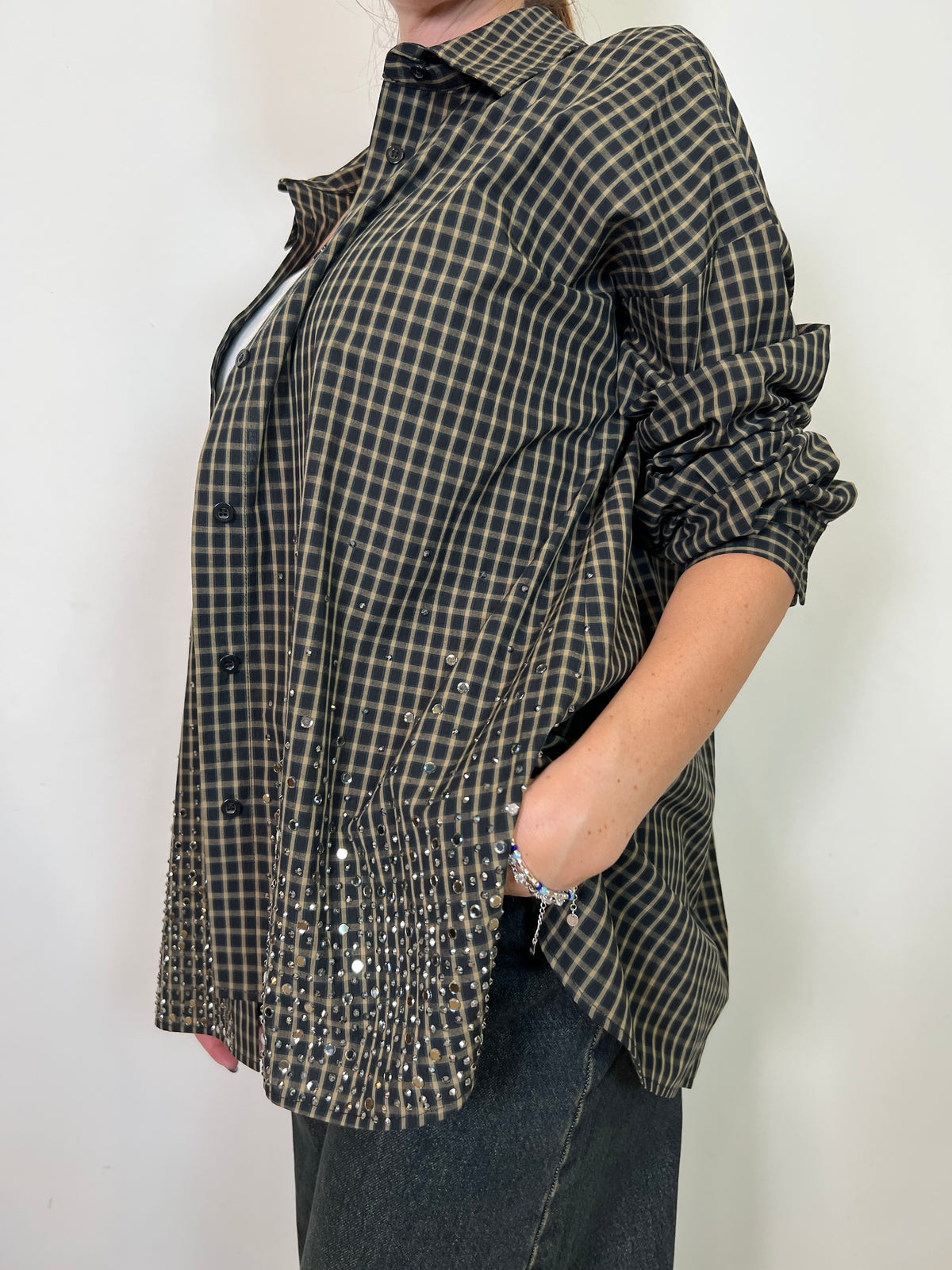 Camicia check strass - Vicolo