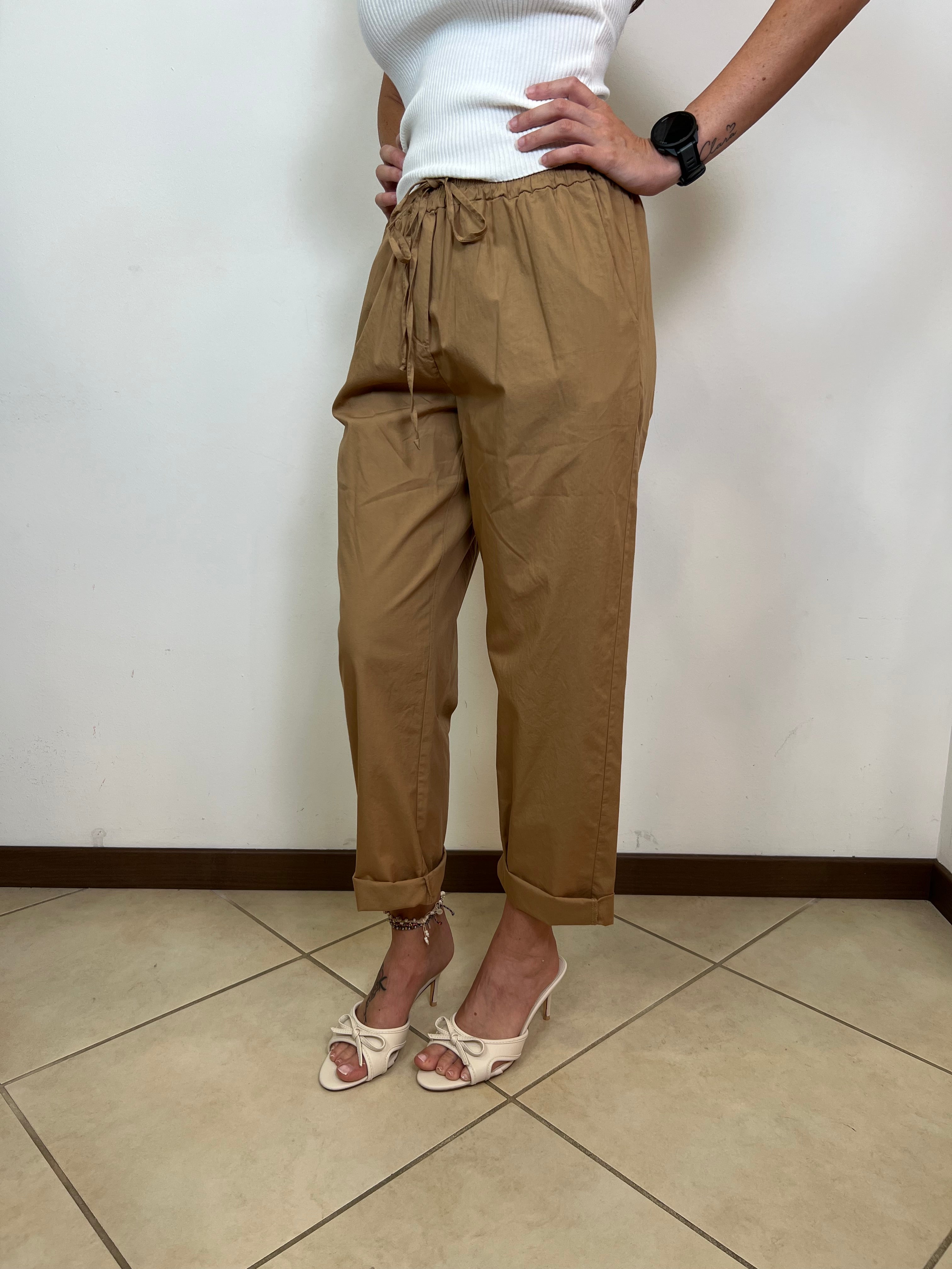 Pantalone cotone elastico - Haveone