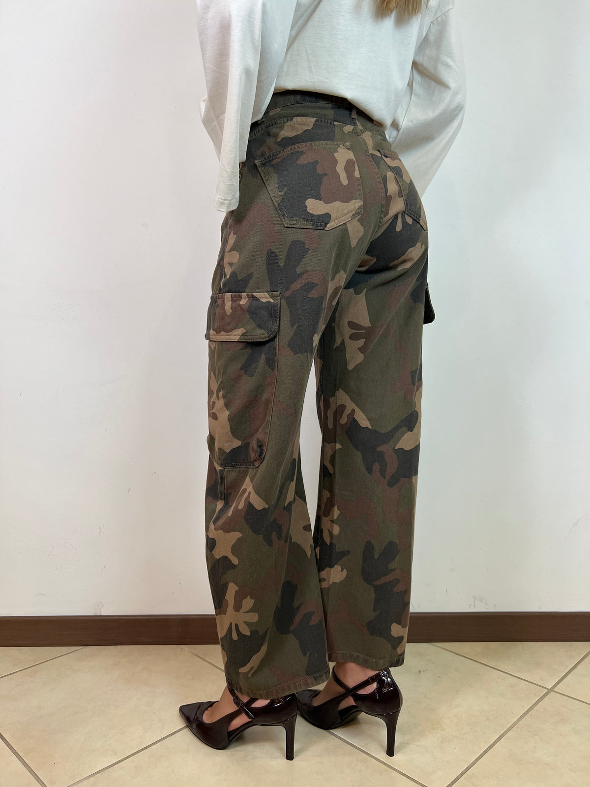 Pantalone cargo camou - Haveone