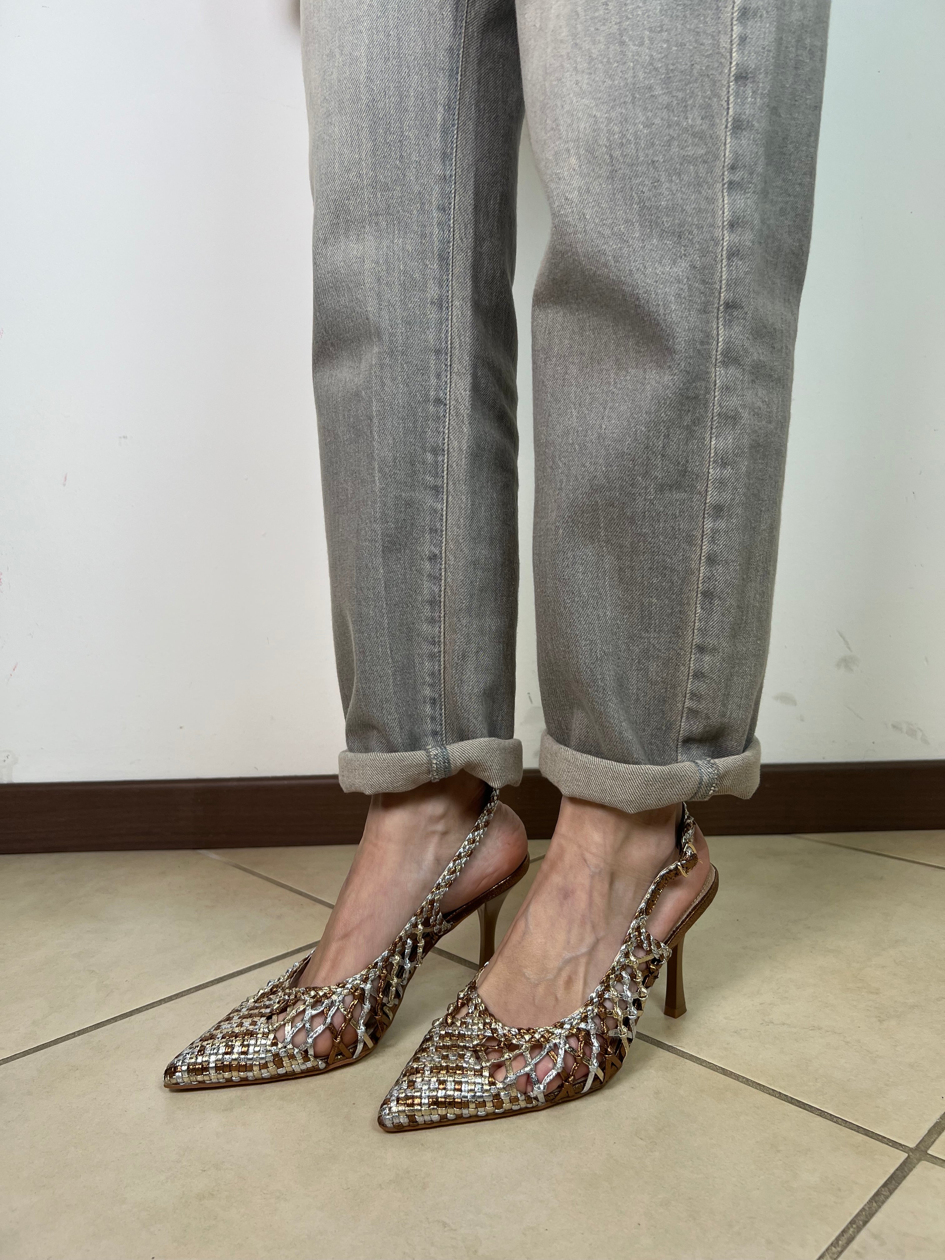 Slingback intrecciata - Ovyè