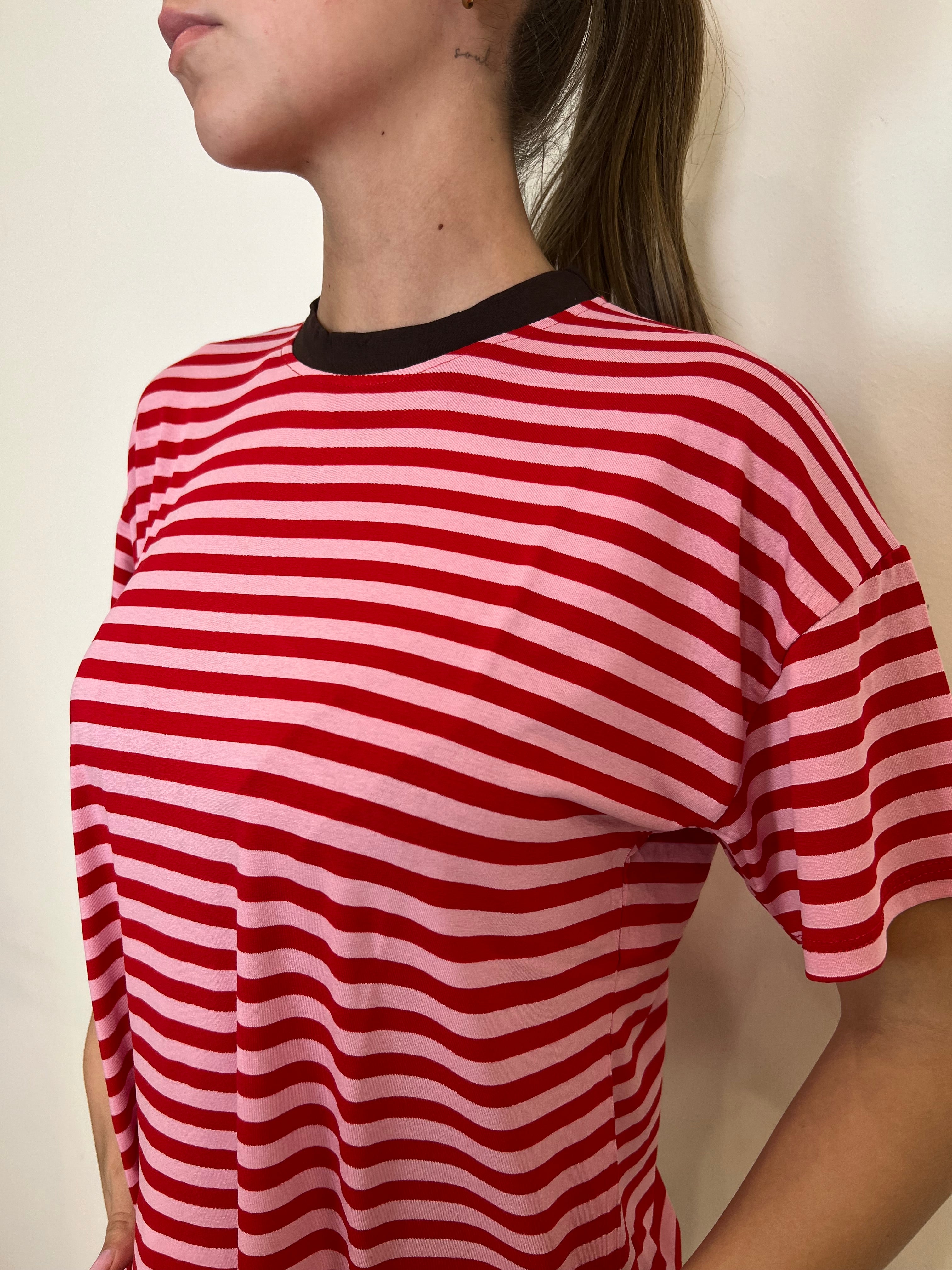 T-shirt scatola righe - Haveone