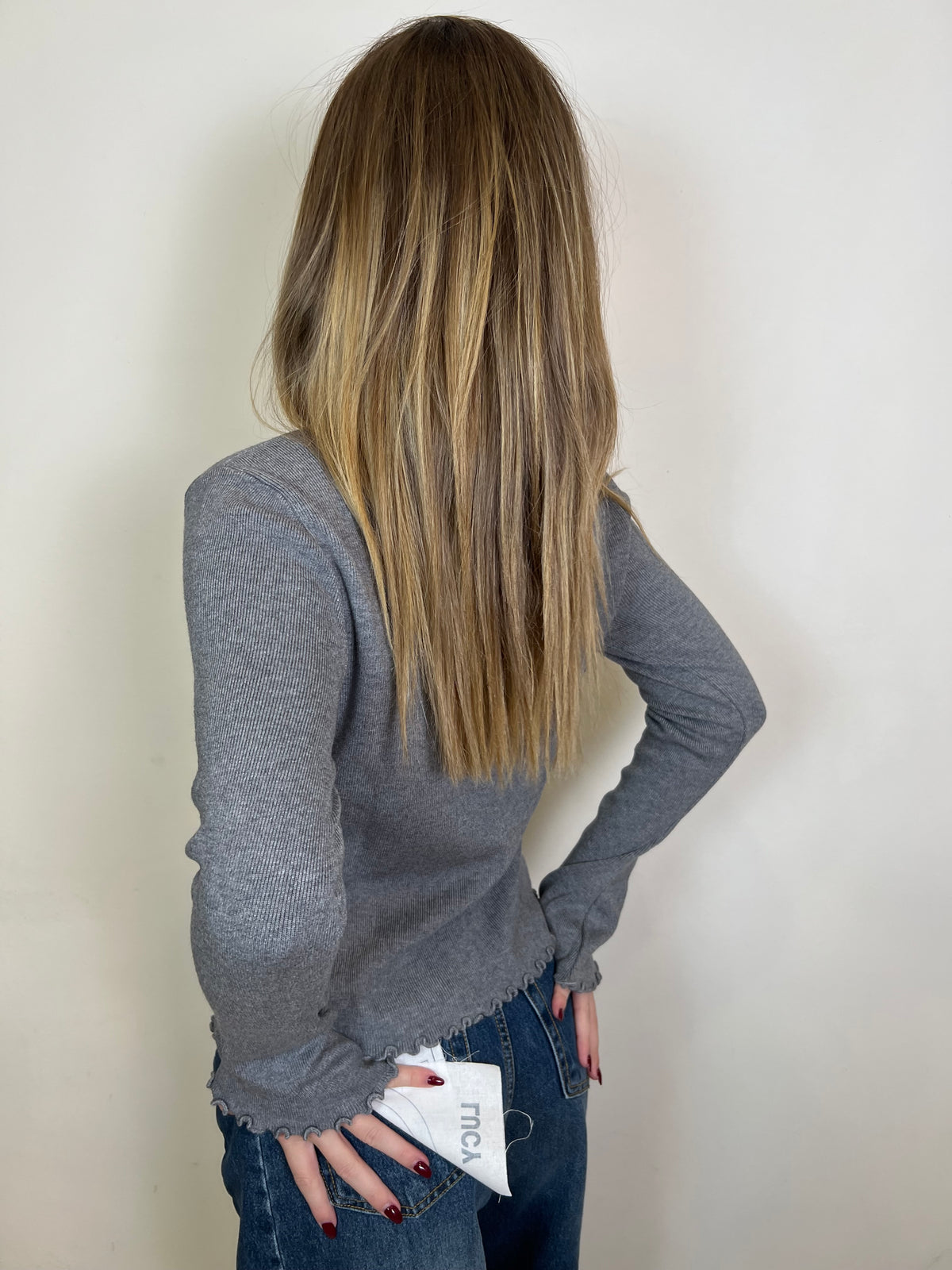 Maglia cardigan bottoncini scollo v - Haveone