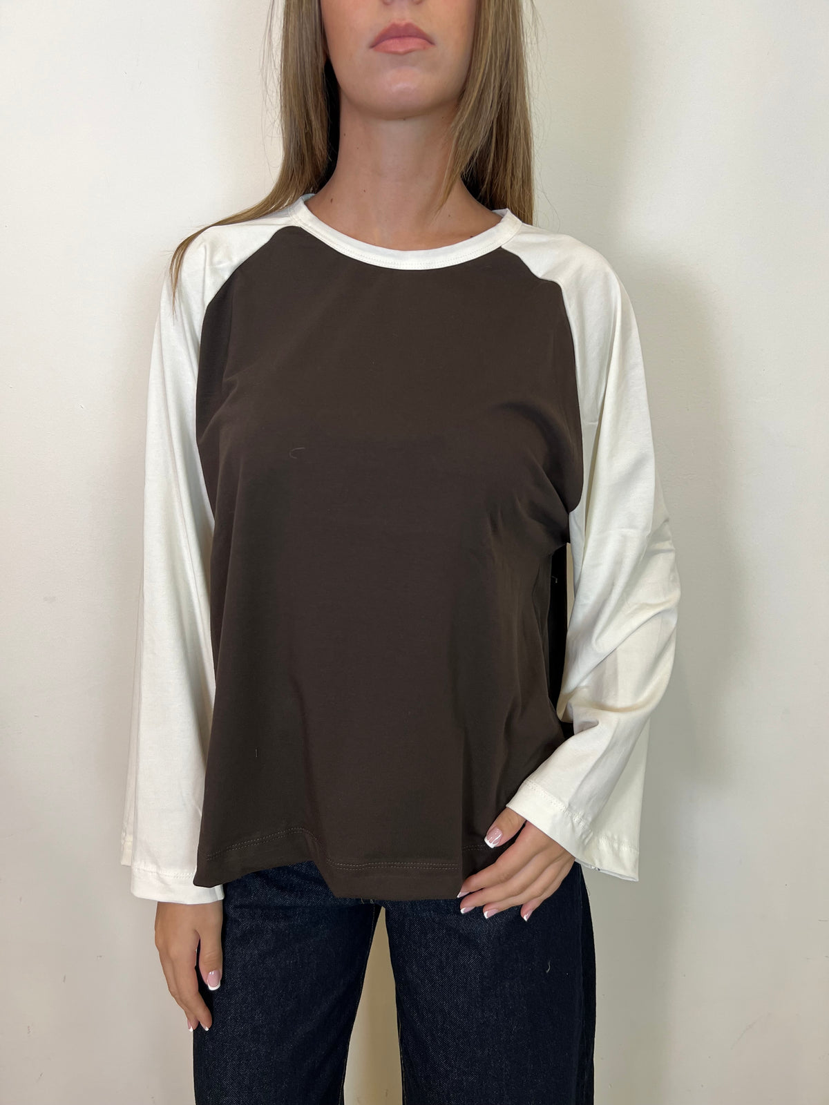 Maglia manica calla bicolor - Haveone