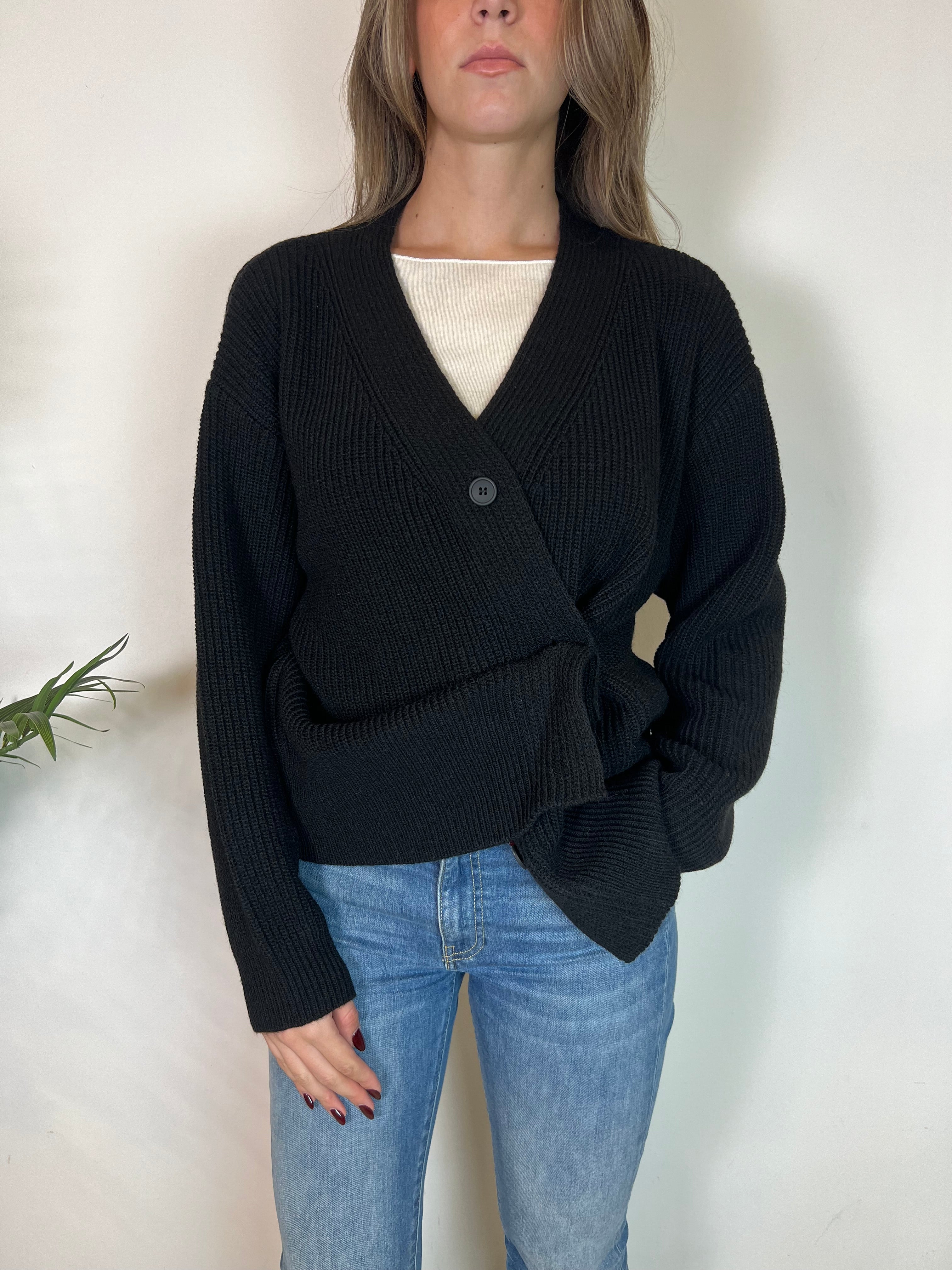 Cardigan chiusura asimmetrica - Haveone