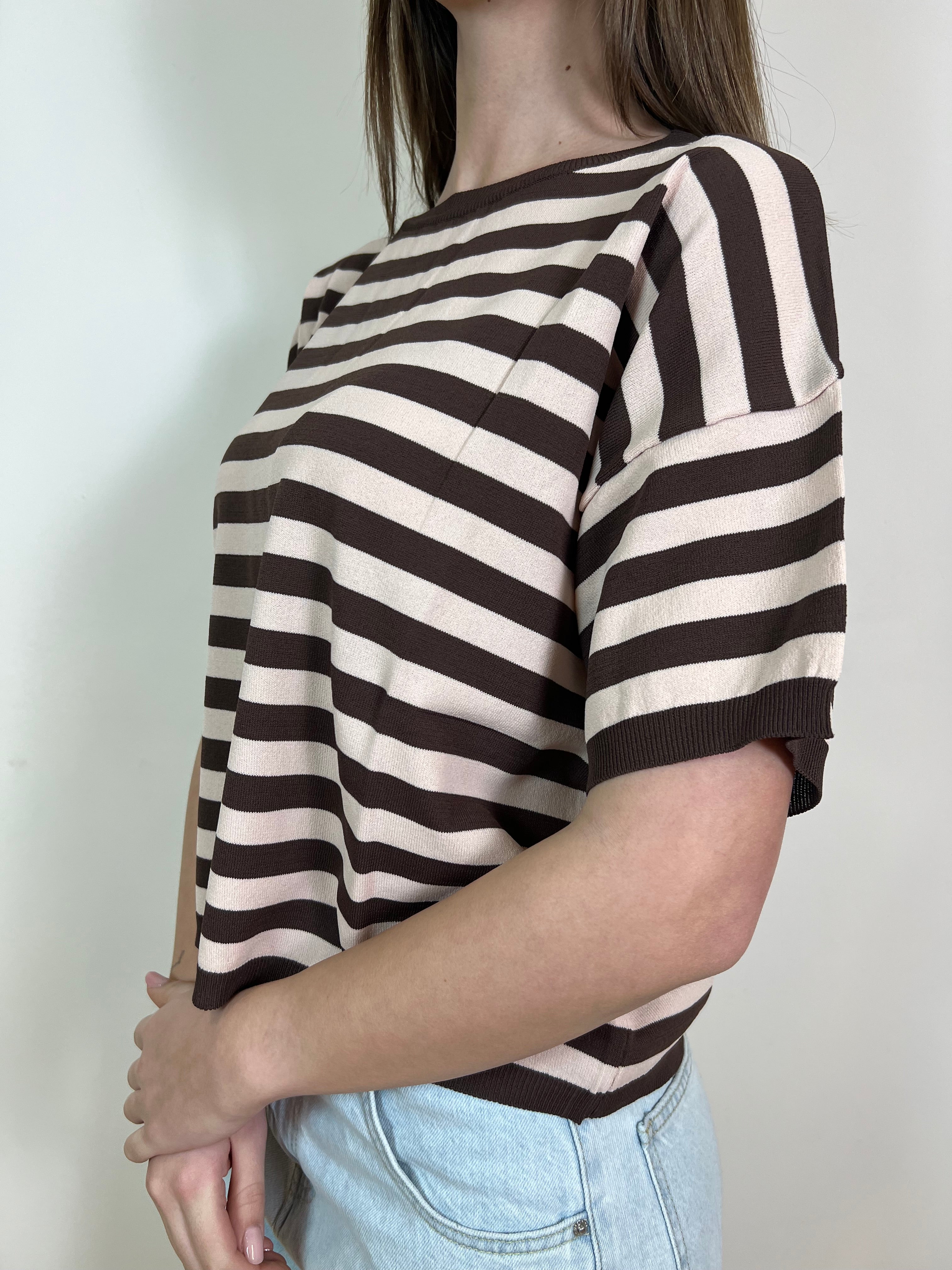 Maglia mezza manica righe - Vicolo