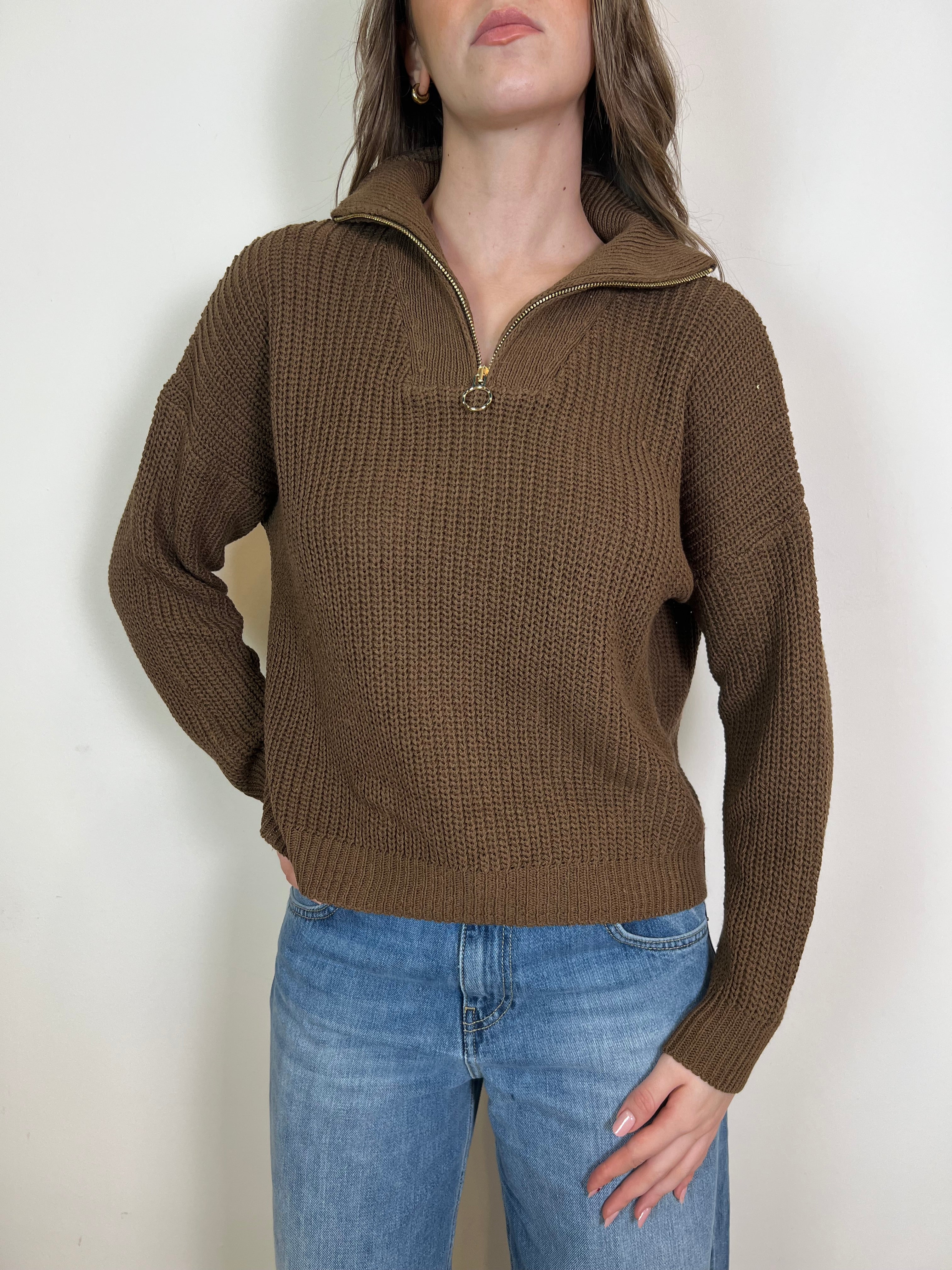 Maglia mini zip - Haveone