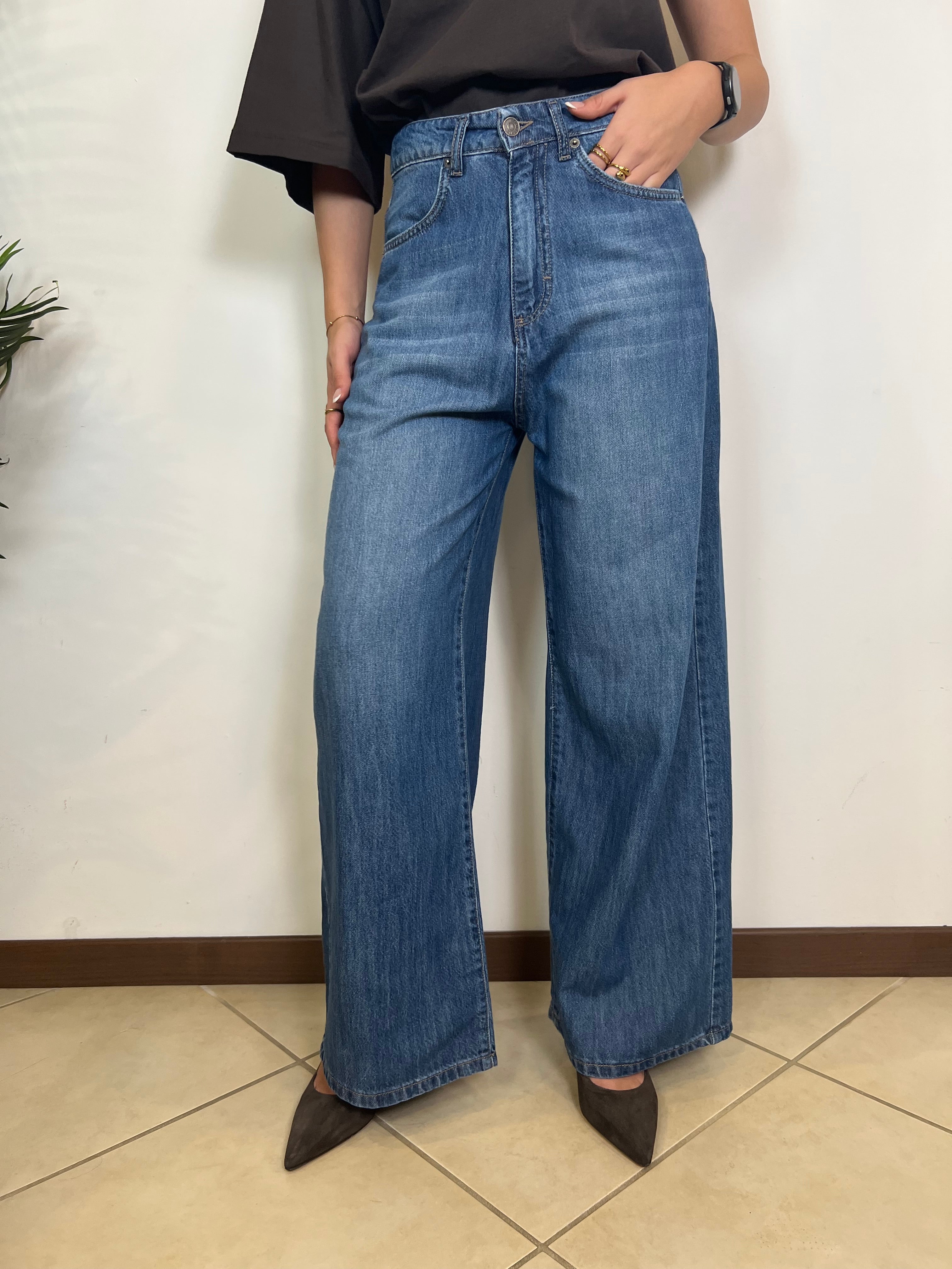 Jeans Giusi superpocket blu - TensioneIn