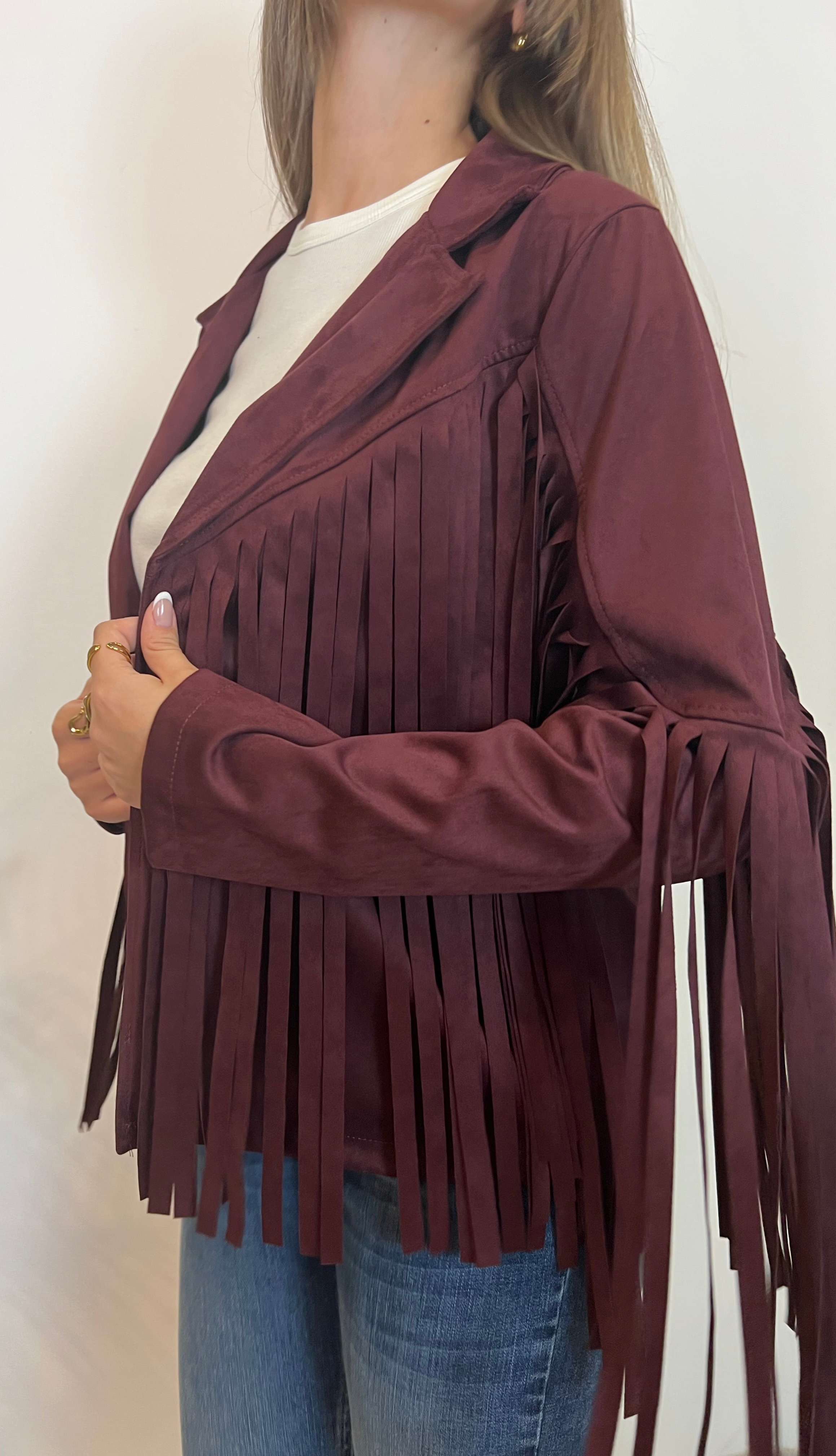 Giacca ecodainetto frange - TensioneIn