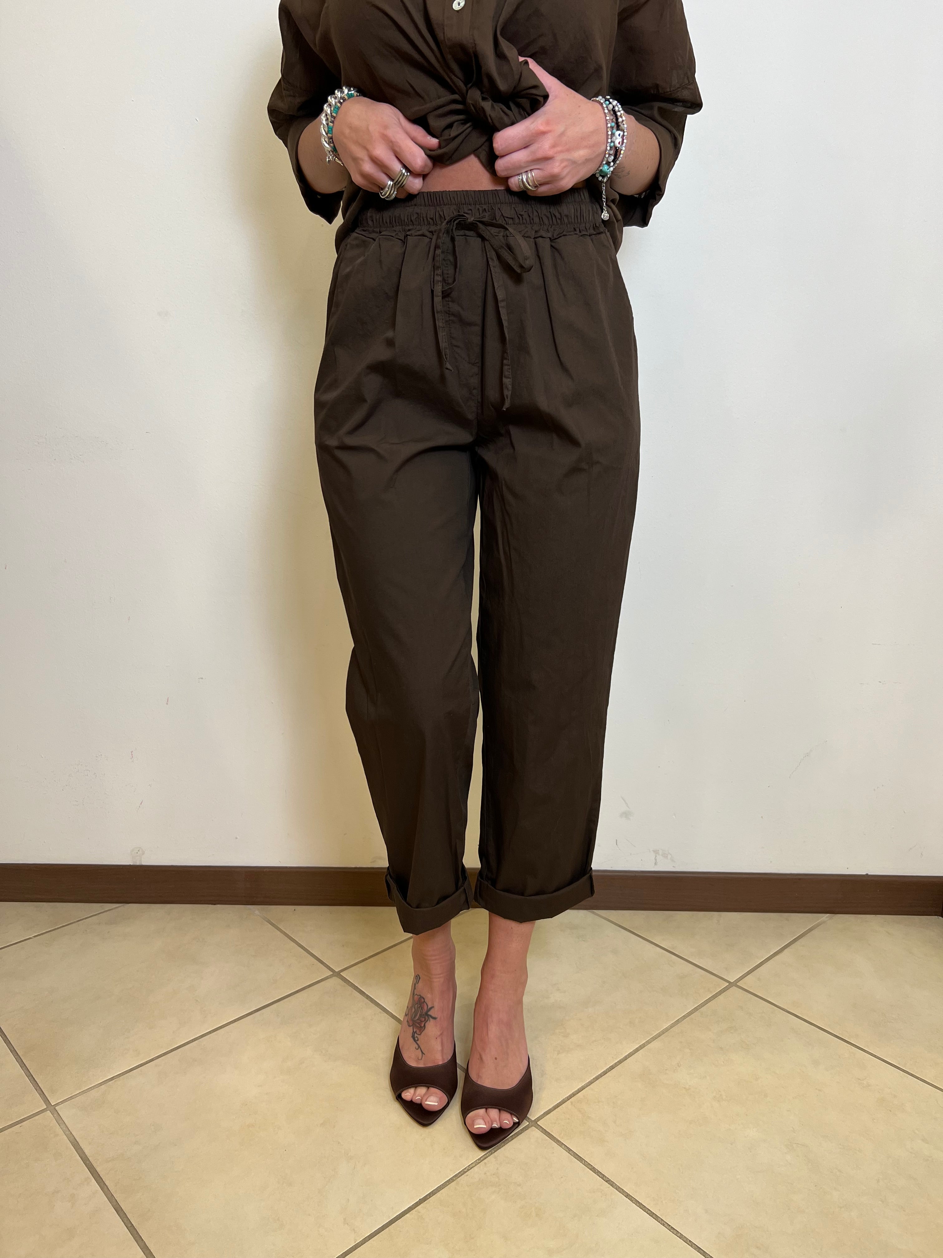 Pantalone cotone elastico - Haveone