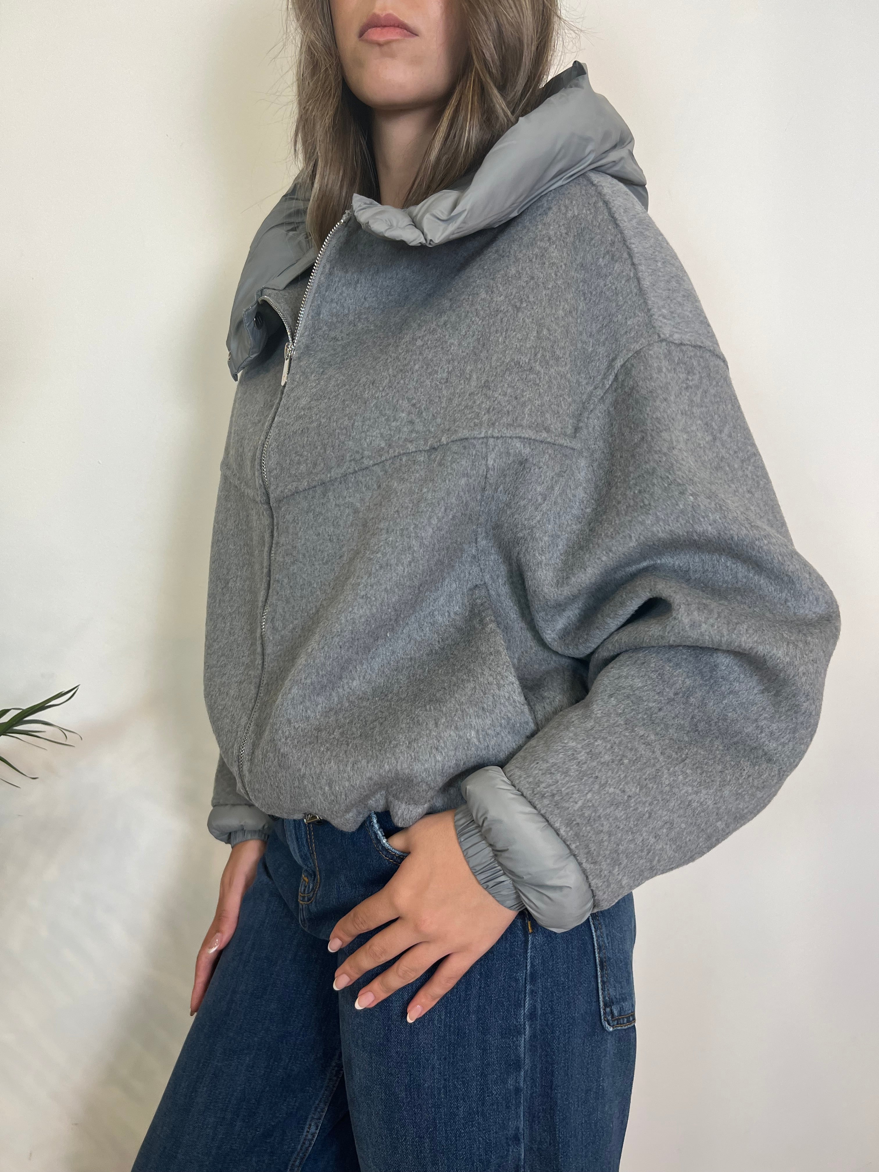 Cappotto bomber misto lana - Haveone