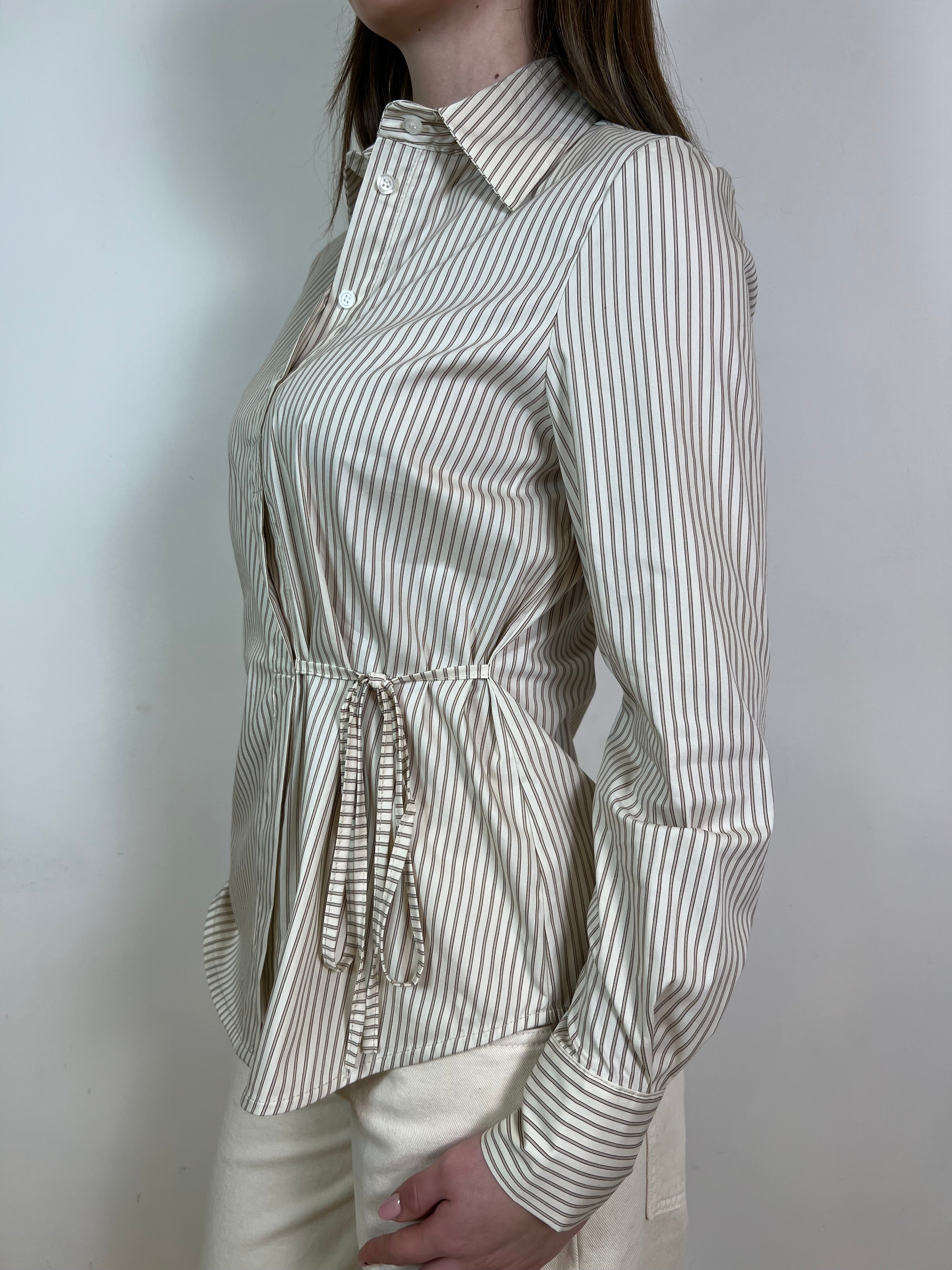 Camicia bacchettata fiocco laterale - Vicolo