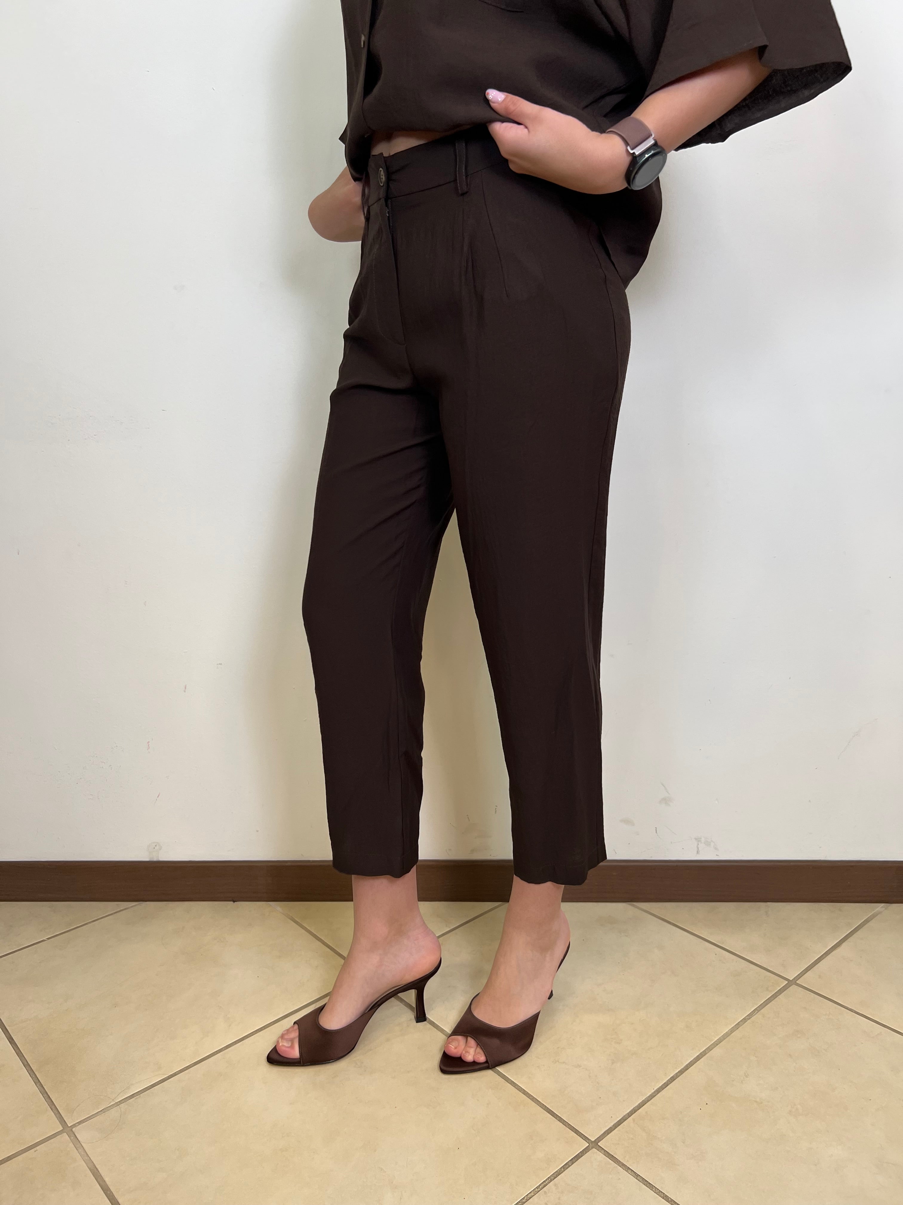 Pantalone sigaretta con elastico dietro - Haveone