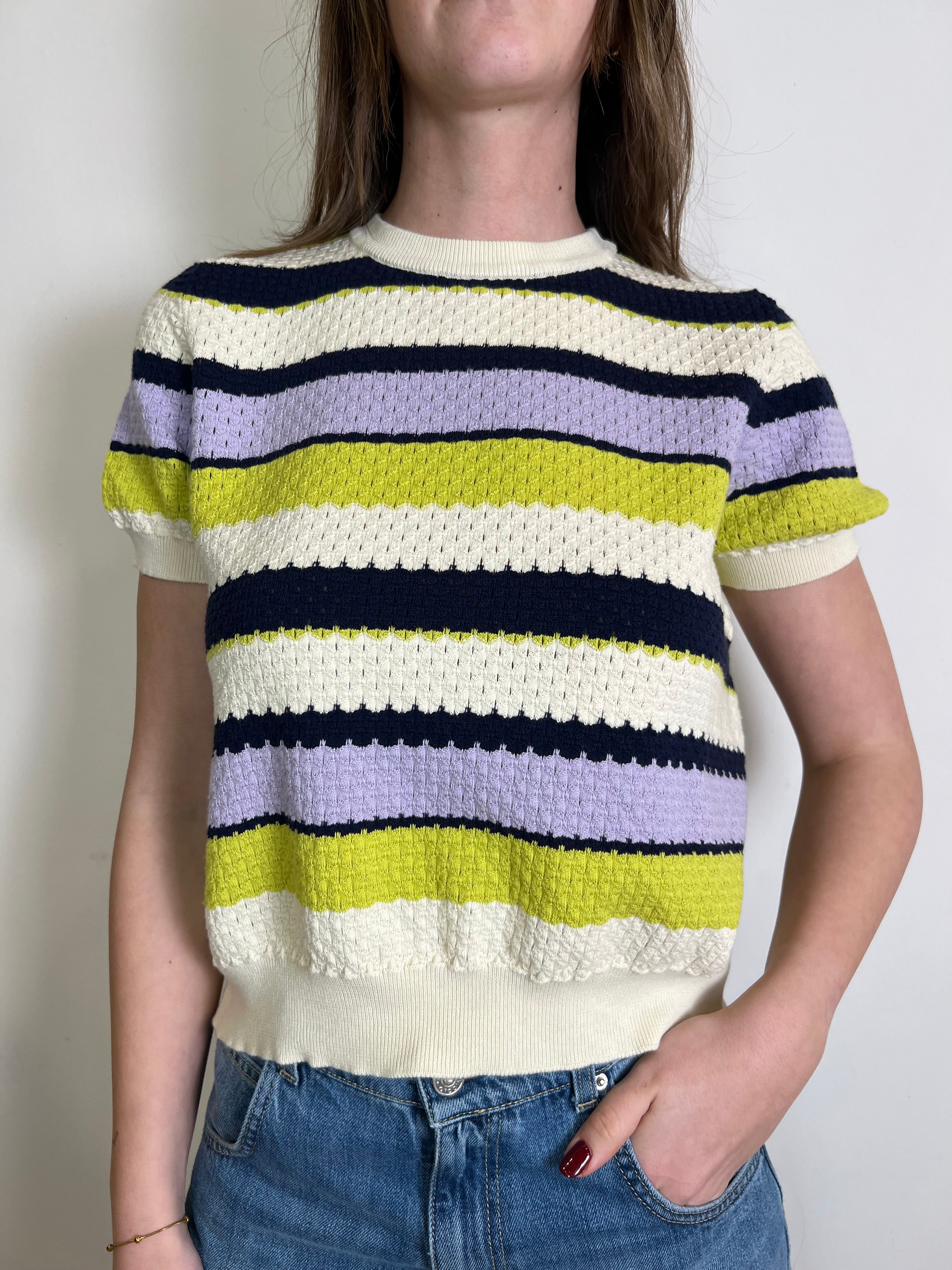 Maglia mezza manica righe - Vicolo