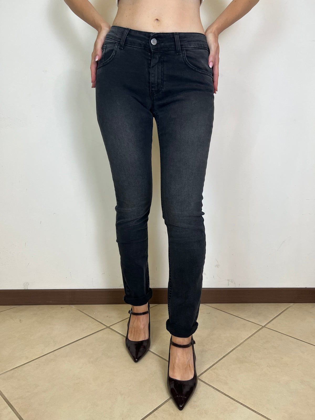 Jeans Adele nero - Haveone