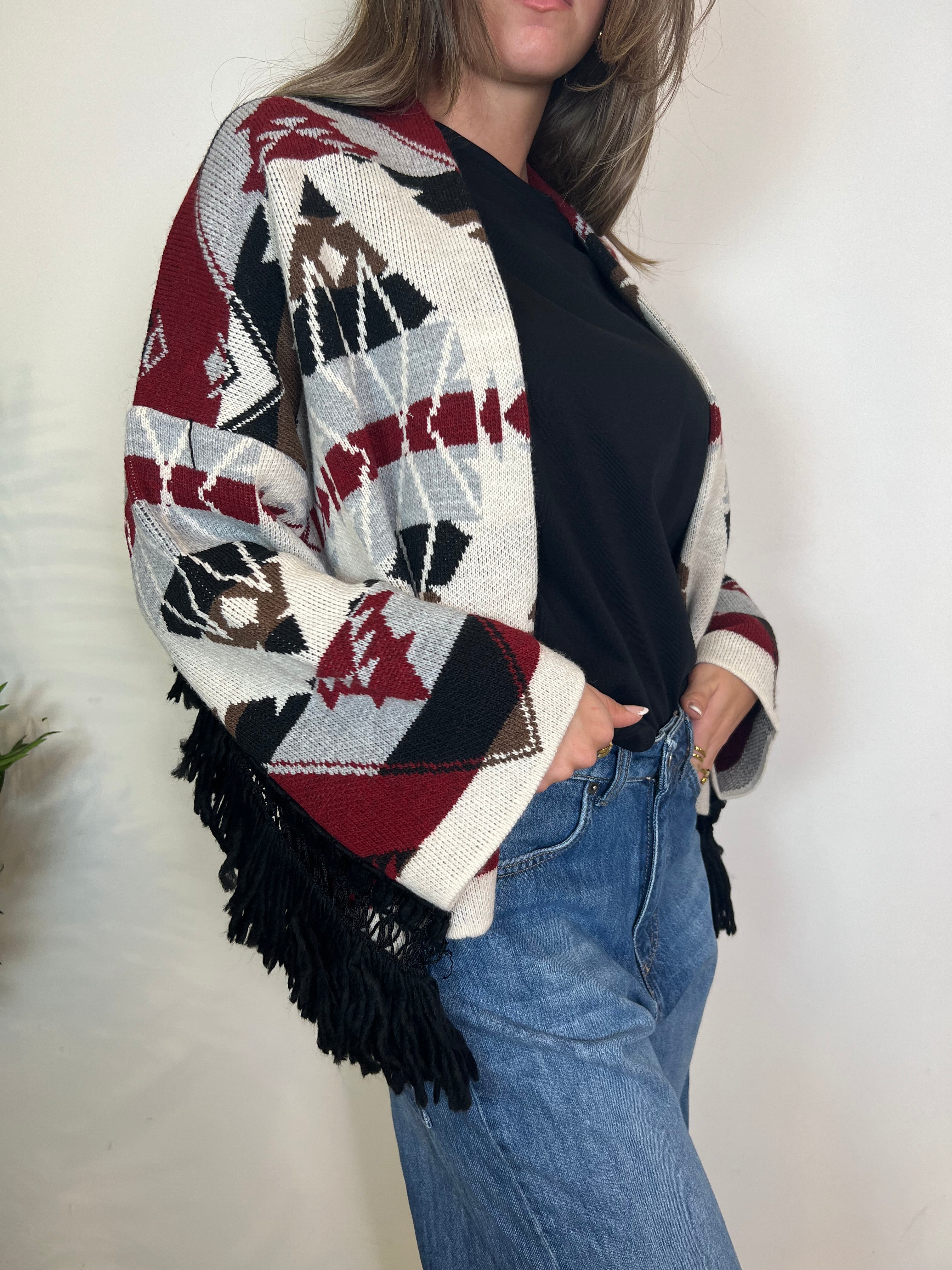 Cardigan corto frange - Vicolo