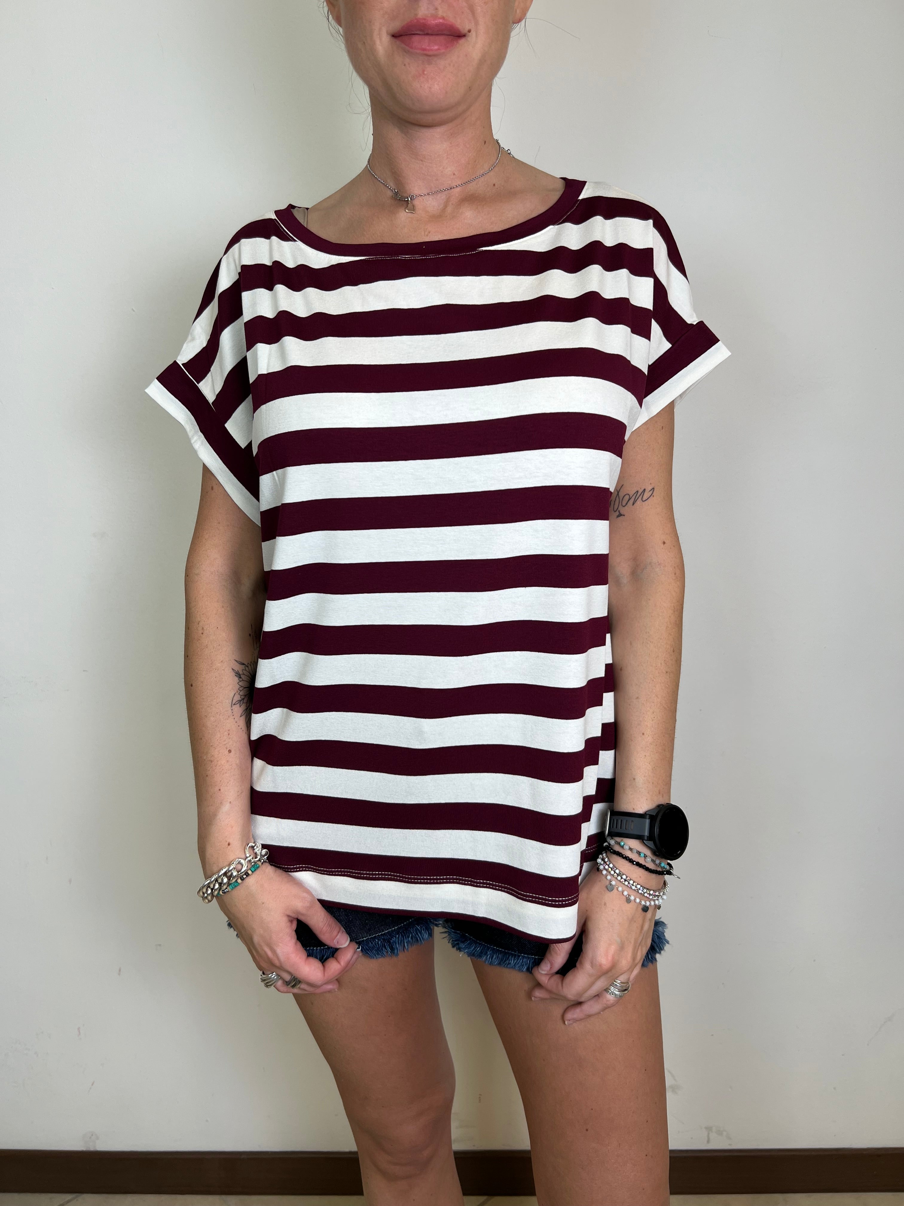 T-shirt scatola righe - Vicolo