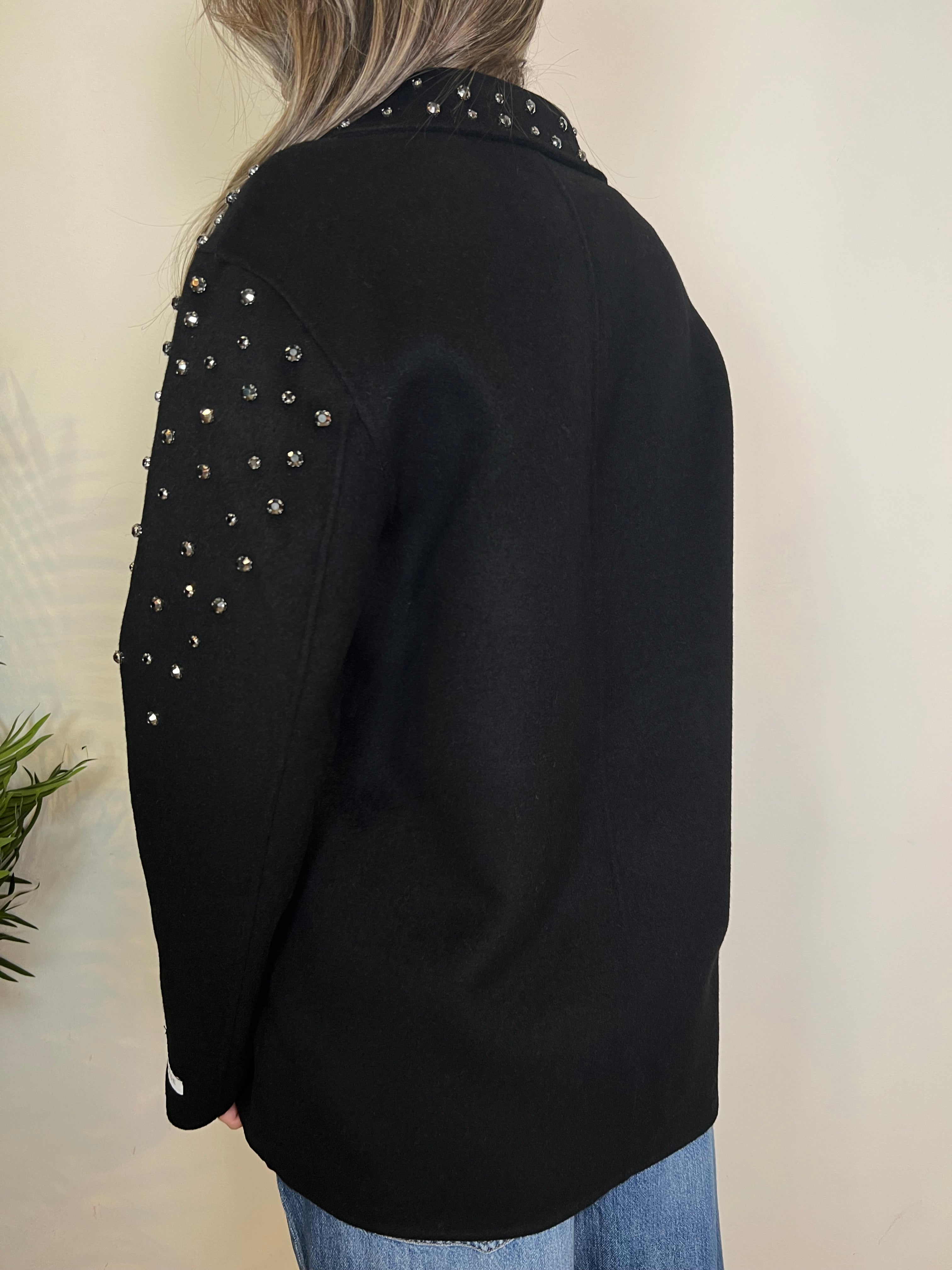 Cappotto over con strass - Haveone