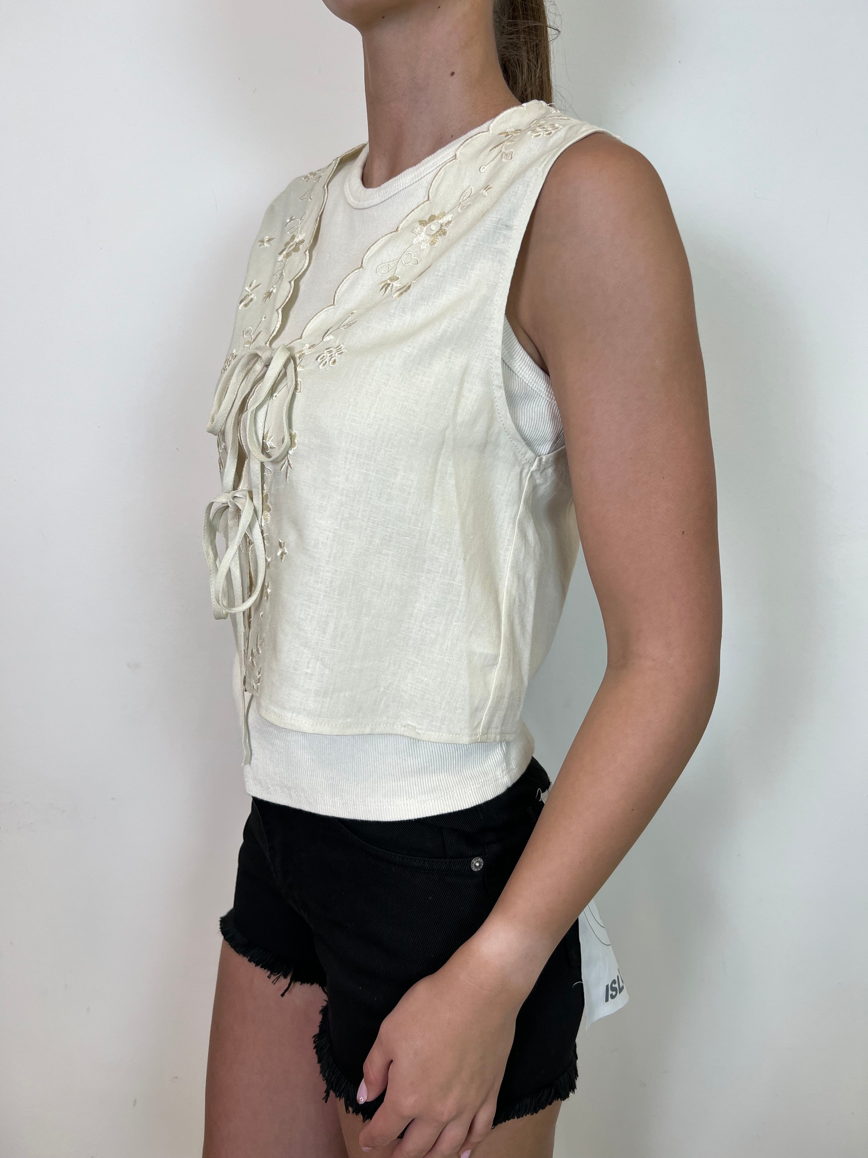 Gilet ricami con laccetti - You Decide