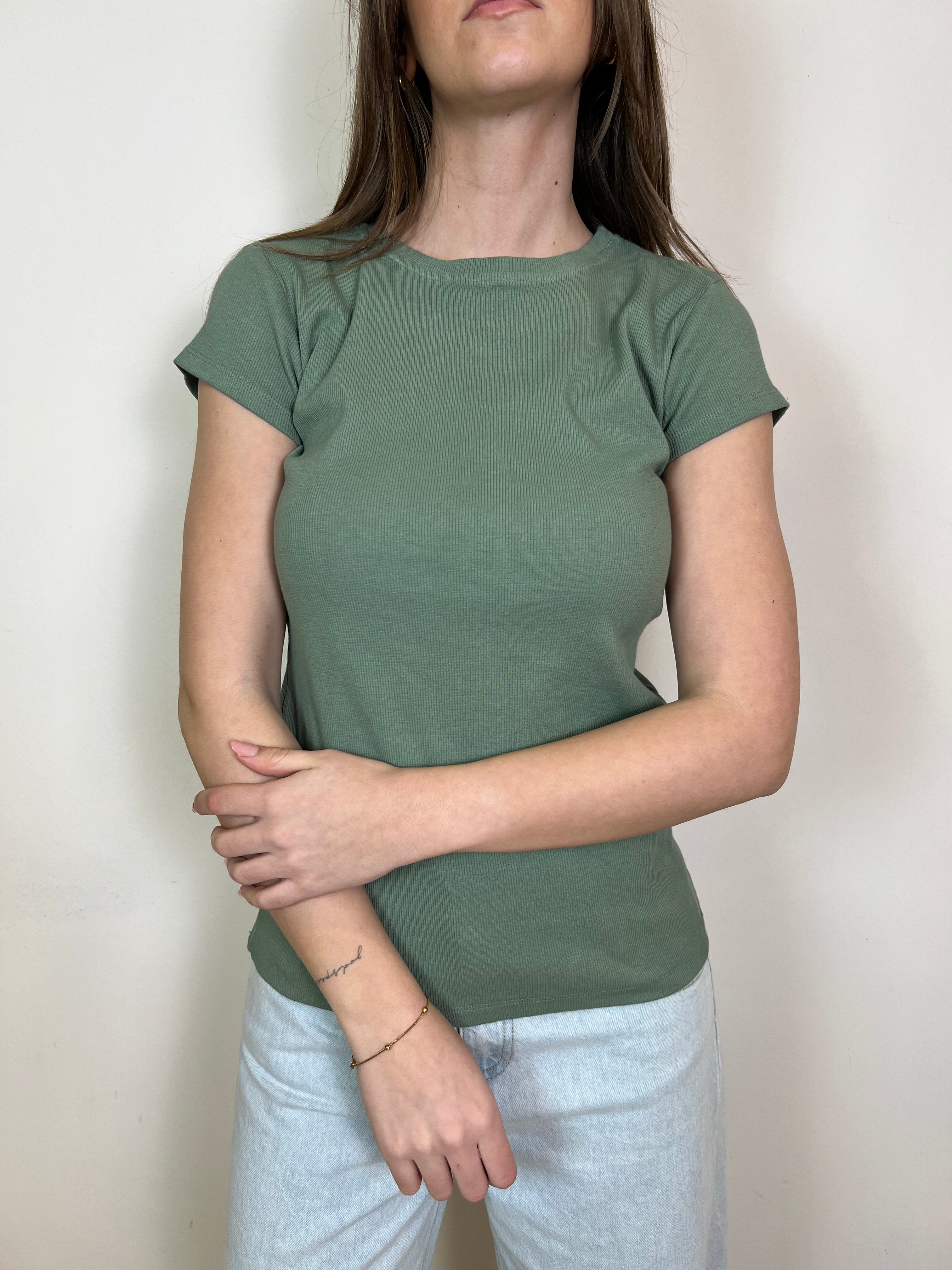 T-shirt costina mezza manica - Haveone