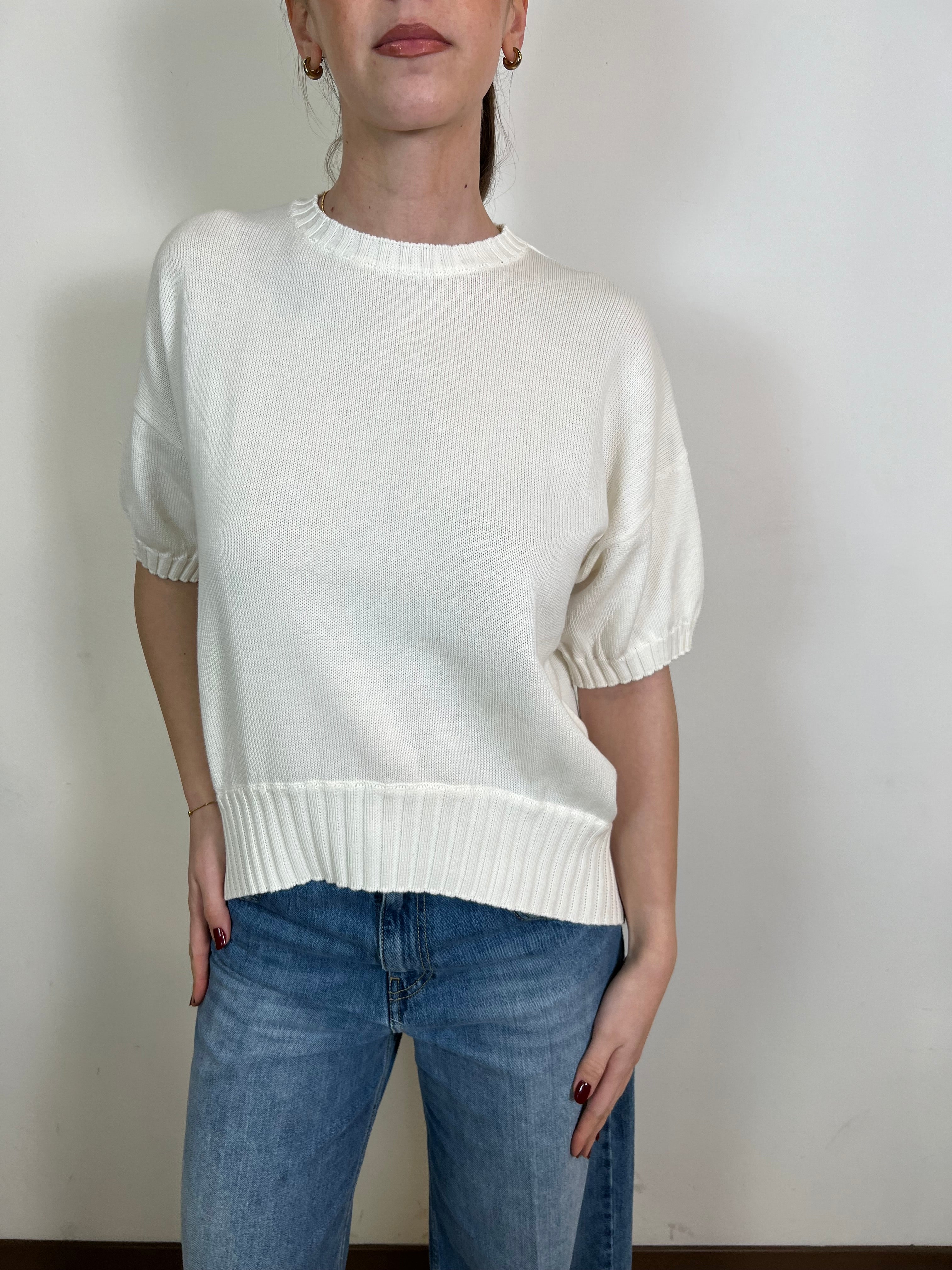 Pull mezza manica fondo stondato - Vicolo