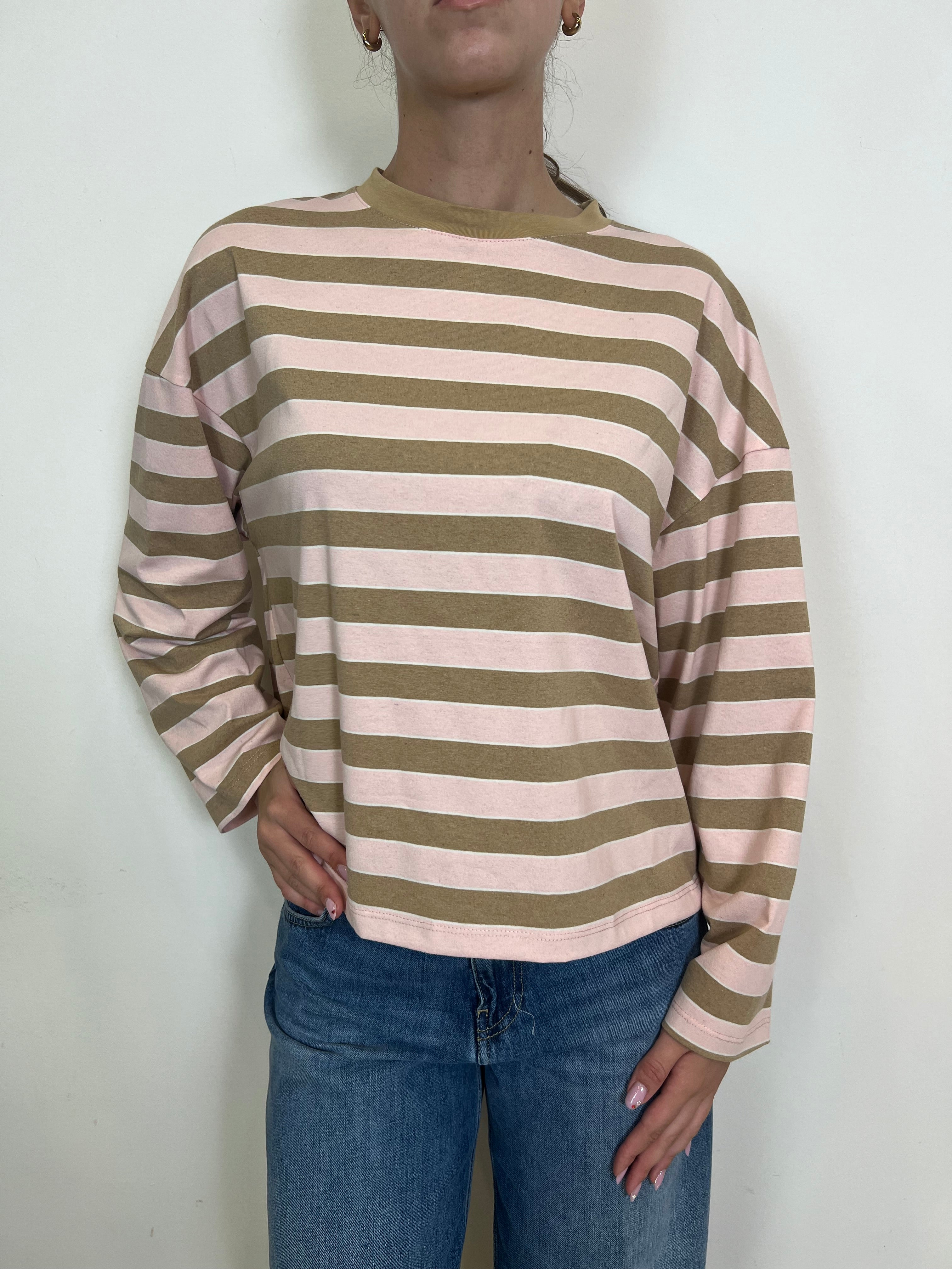 T-shirt scatola righe - Tensione In