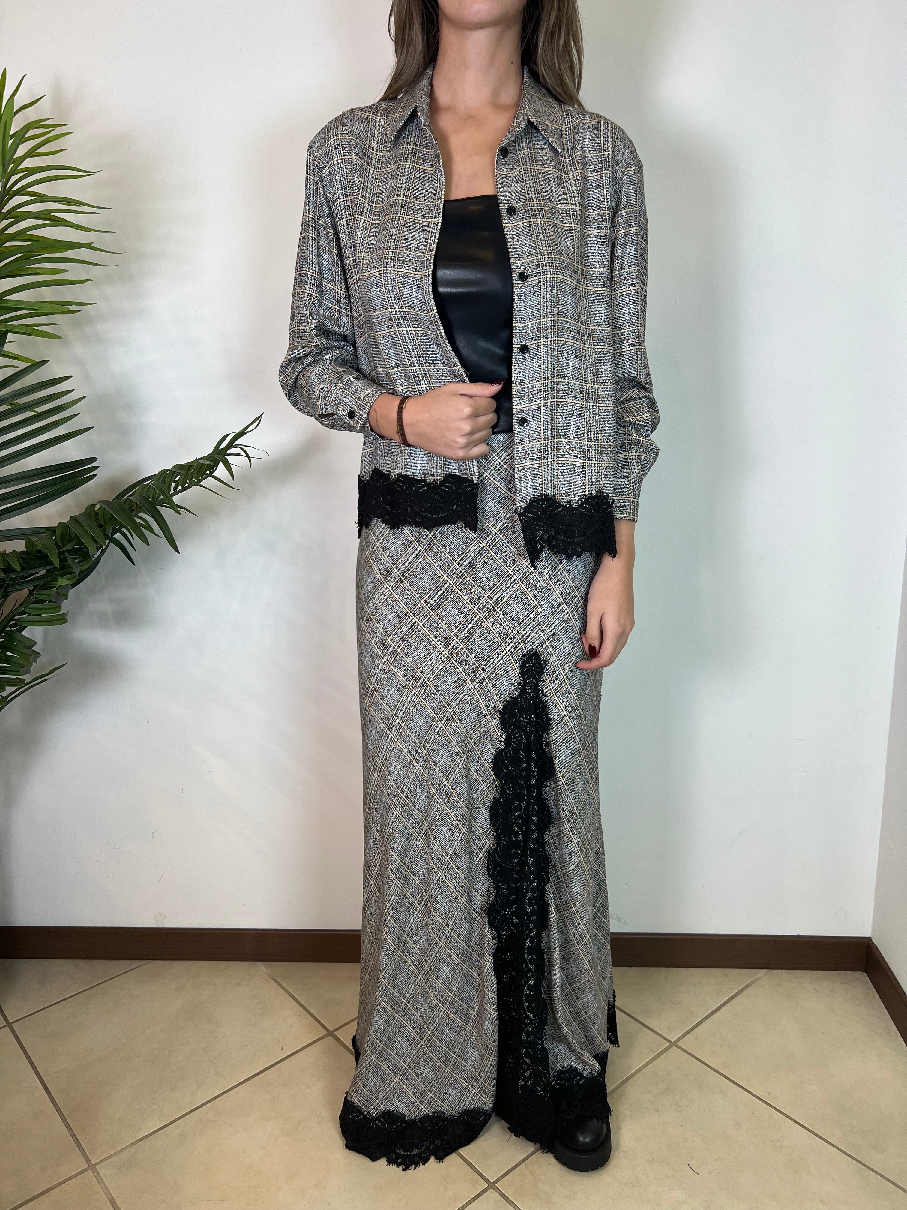 Camicia over fondo pizzo - Haveone