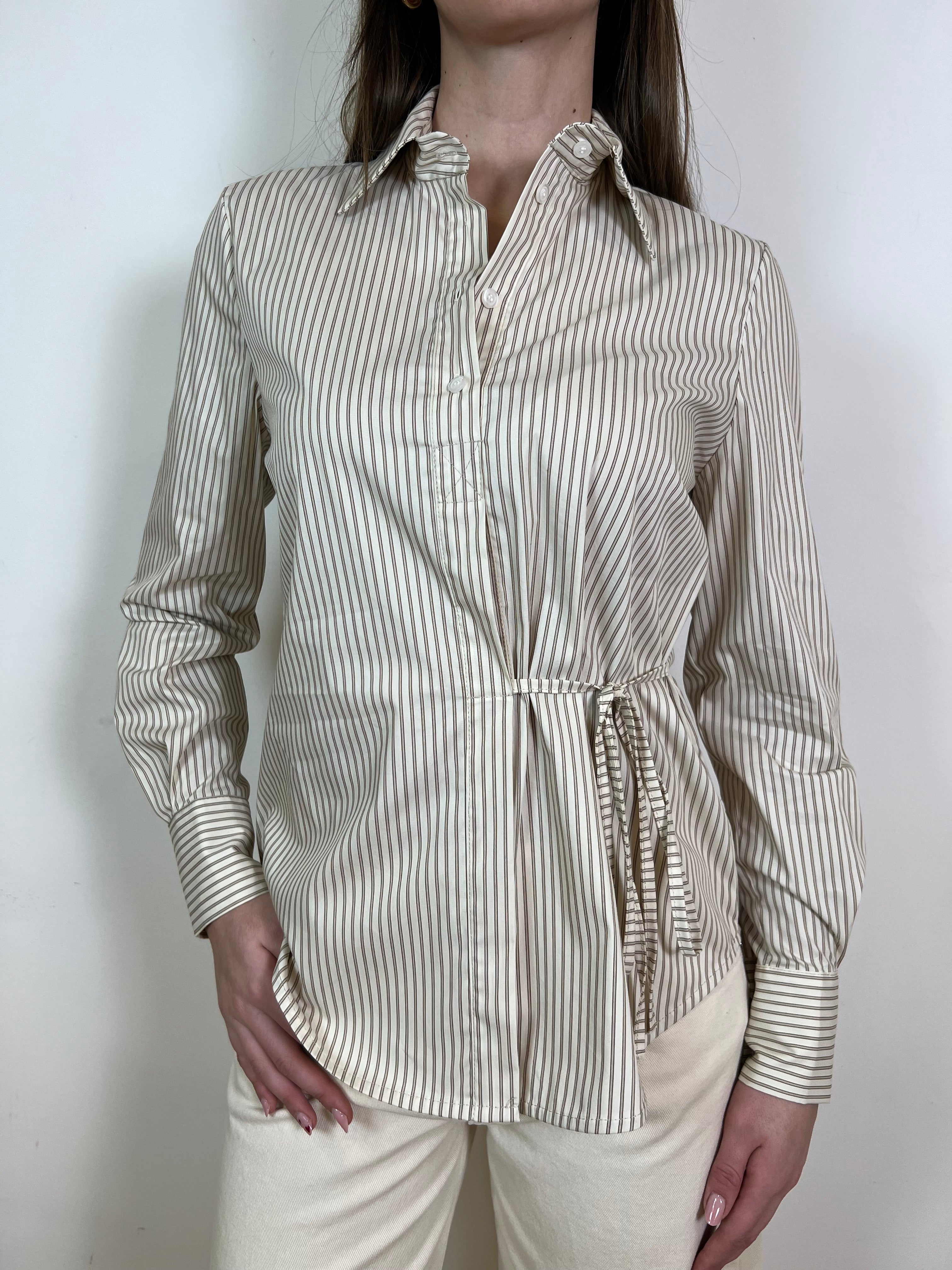 Camicia bacchettata fiocco laterale - Vicolo