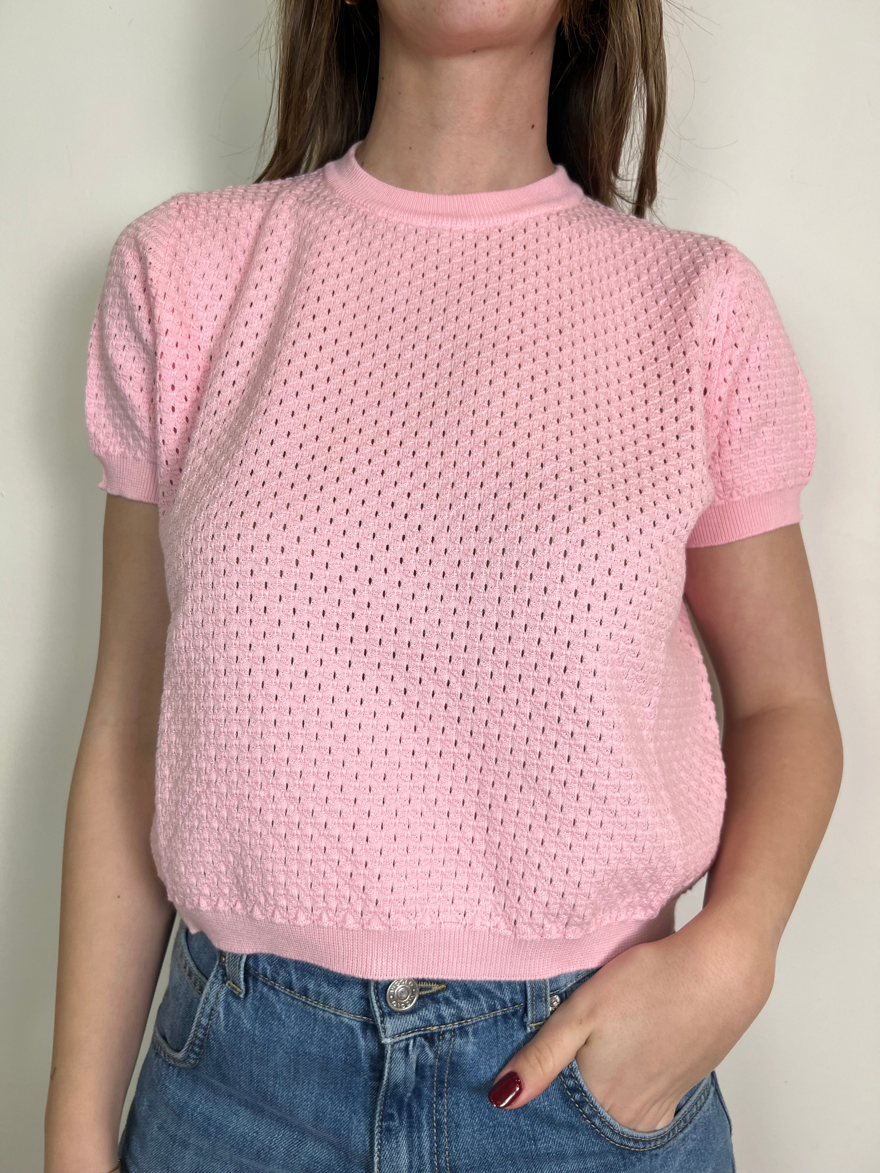 Maglia mezza manica traforata - Vicolo