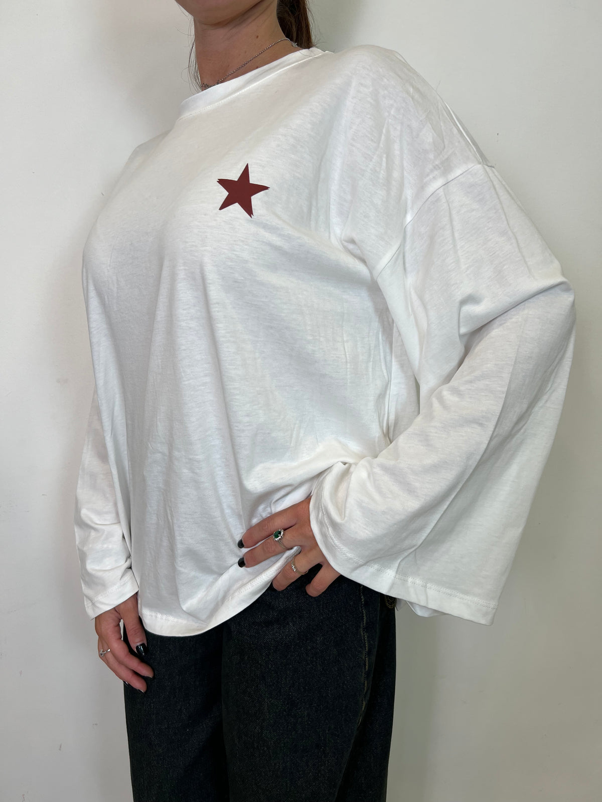 T-shirt manica ampia stellina - Vicolo