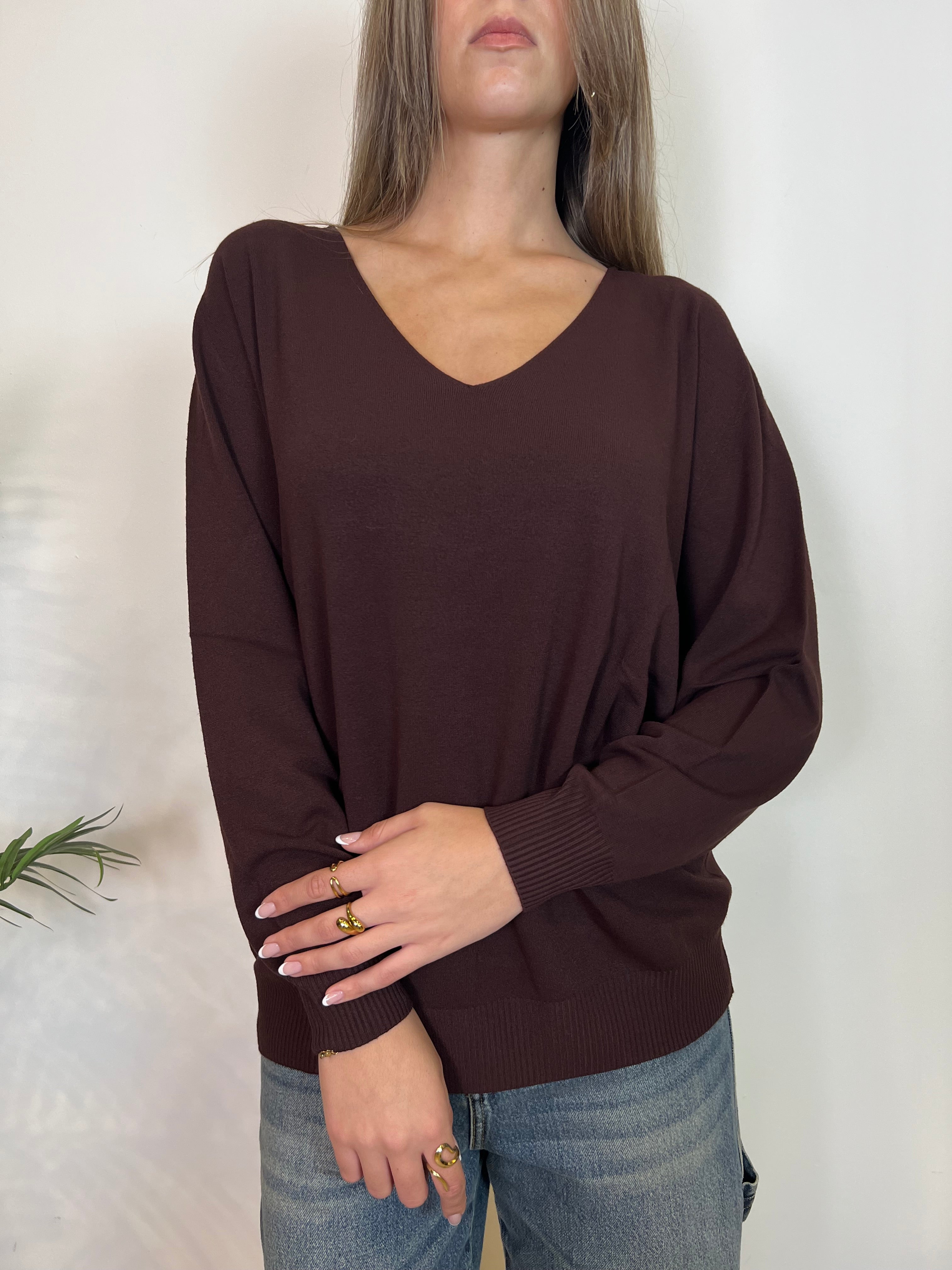 Maglia scollo V over - Kontatto