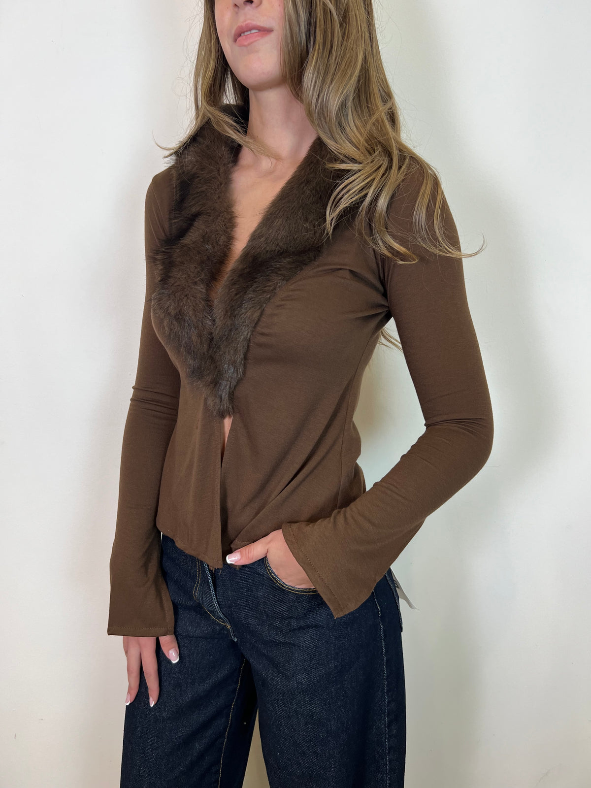 Maglia scollo pelo - Haveone