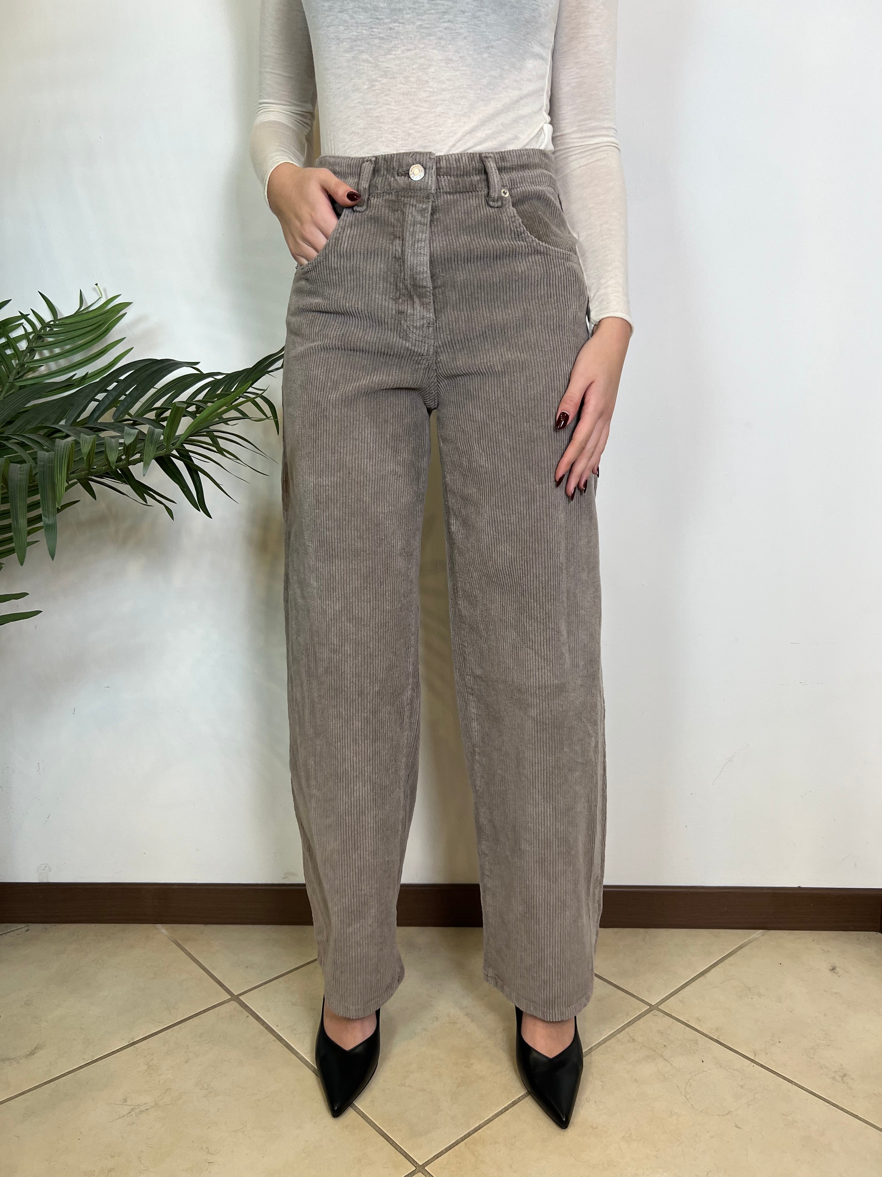 Pantalone Bella velluto tinto freddo - Haveone