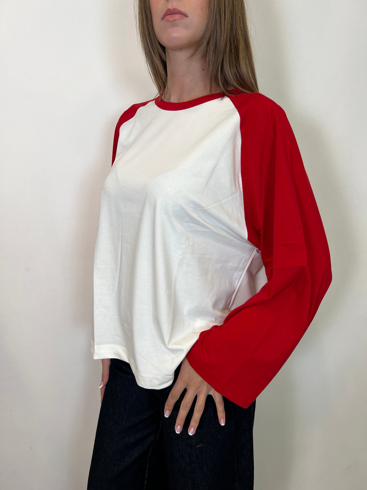 Maglia manica calla bicolor - Haveone