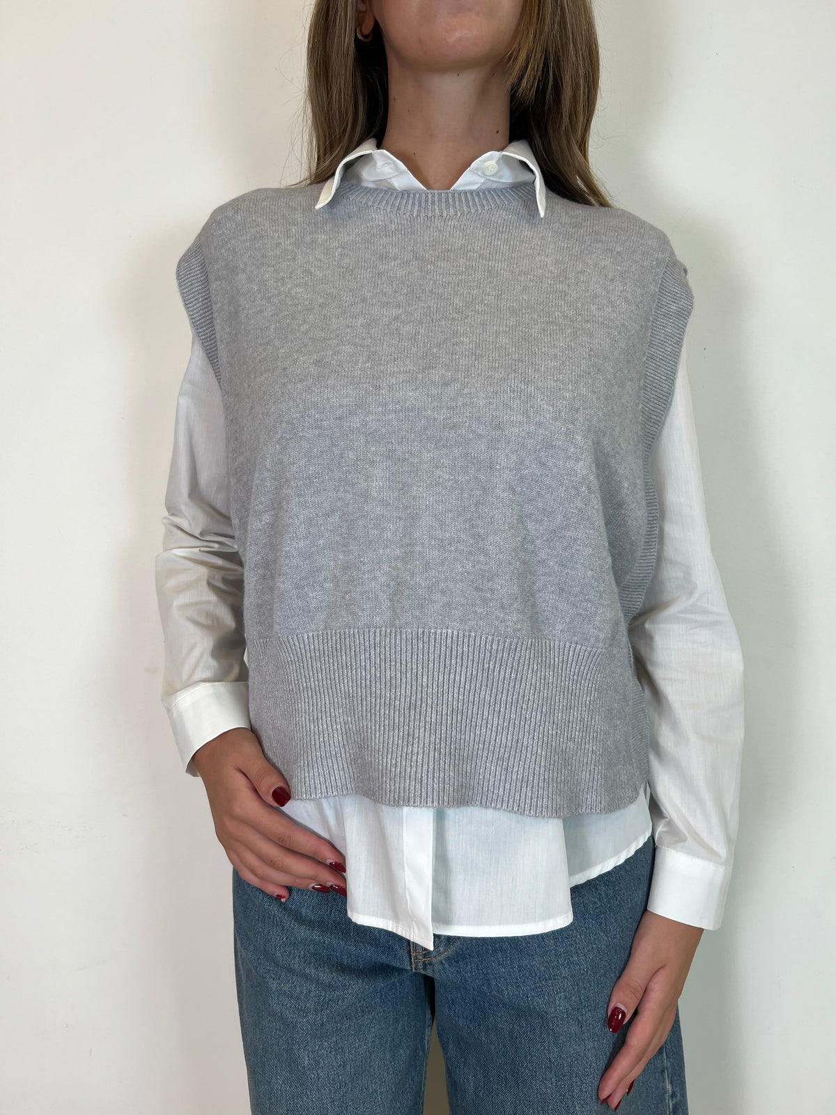 Gilet bottone laterale - Haveone