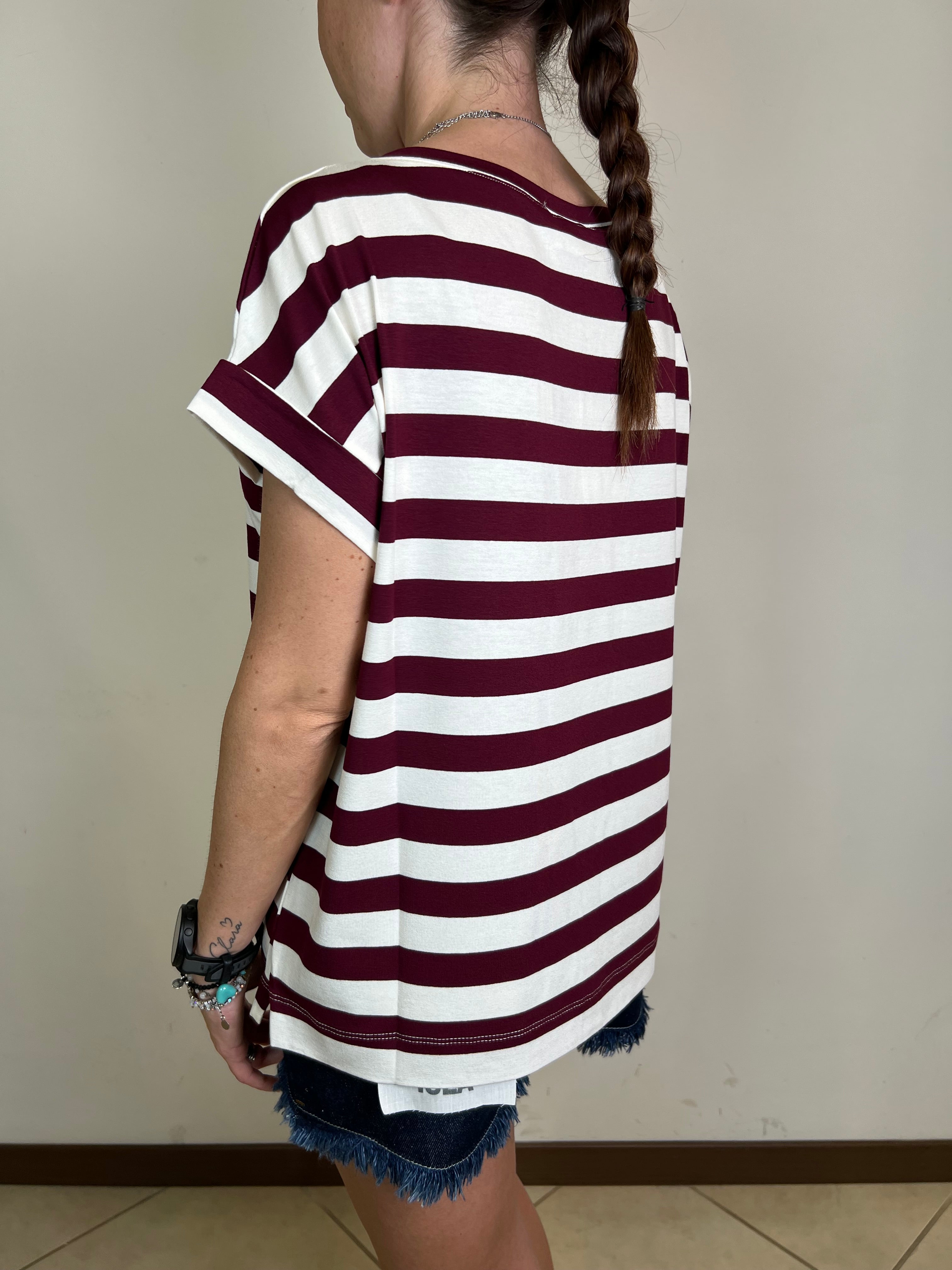 T-shirt scatola righe - Vicolo