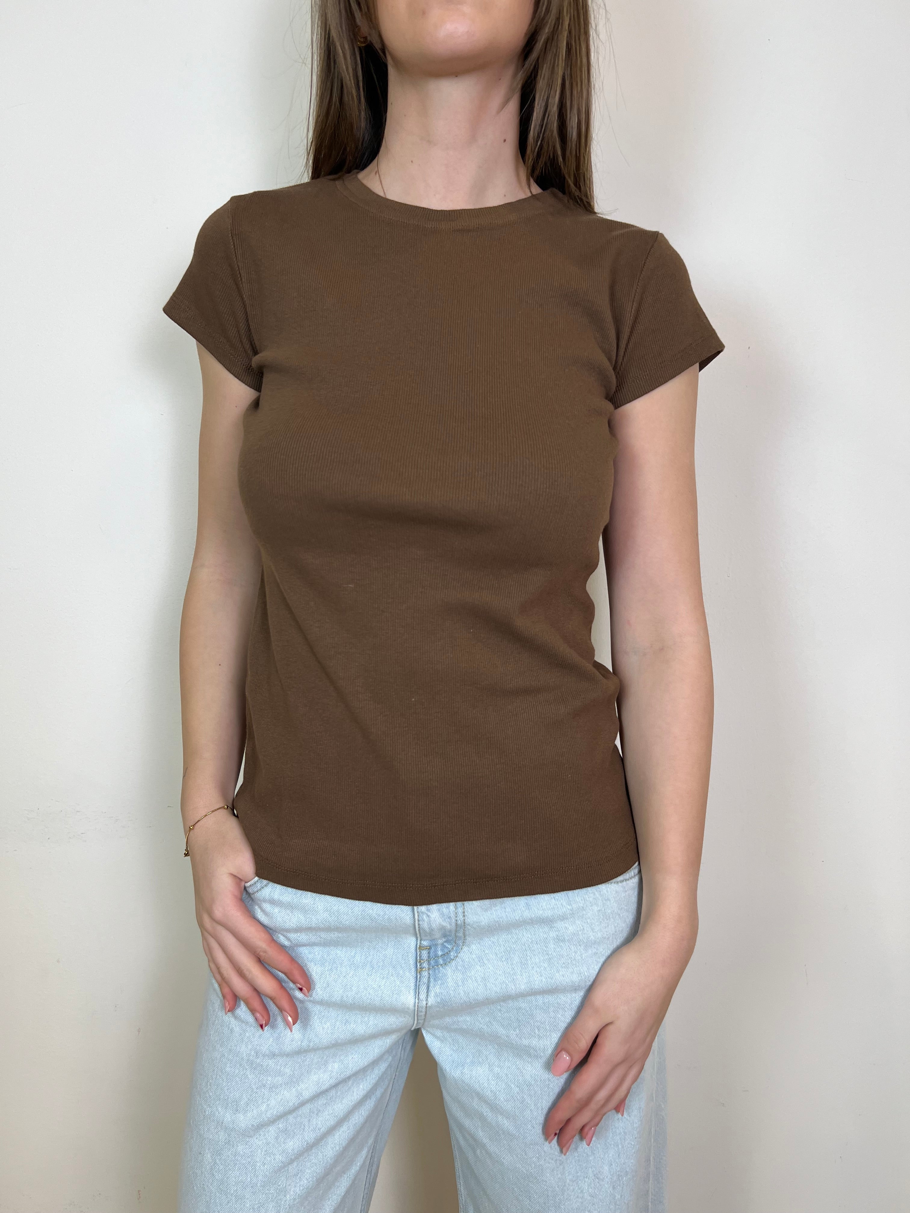 T-shirt costina mezza manica - Haveone