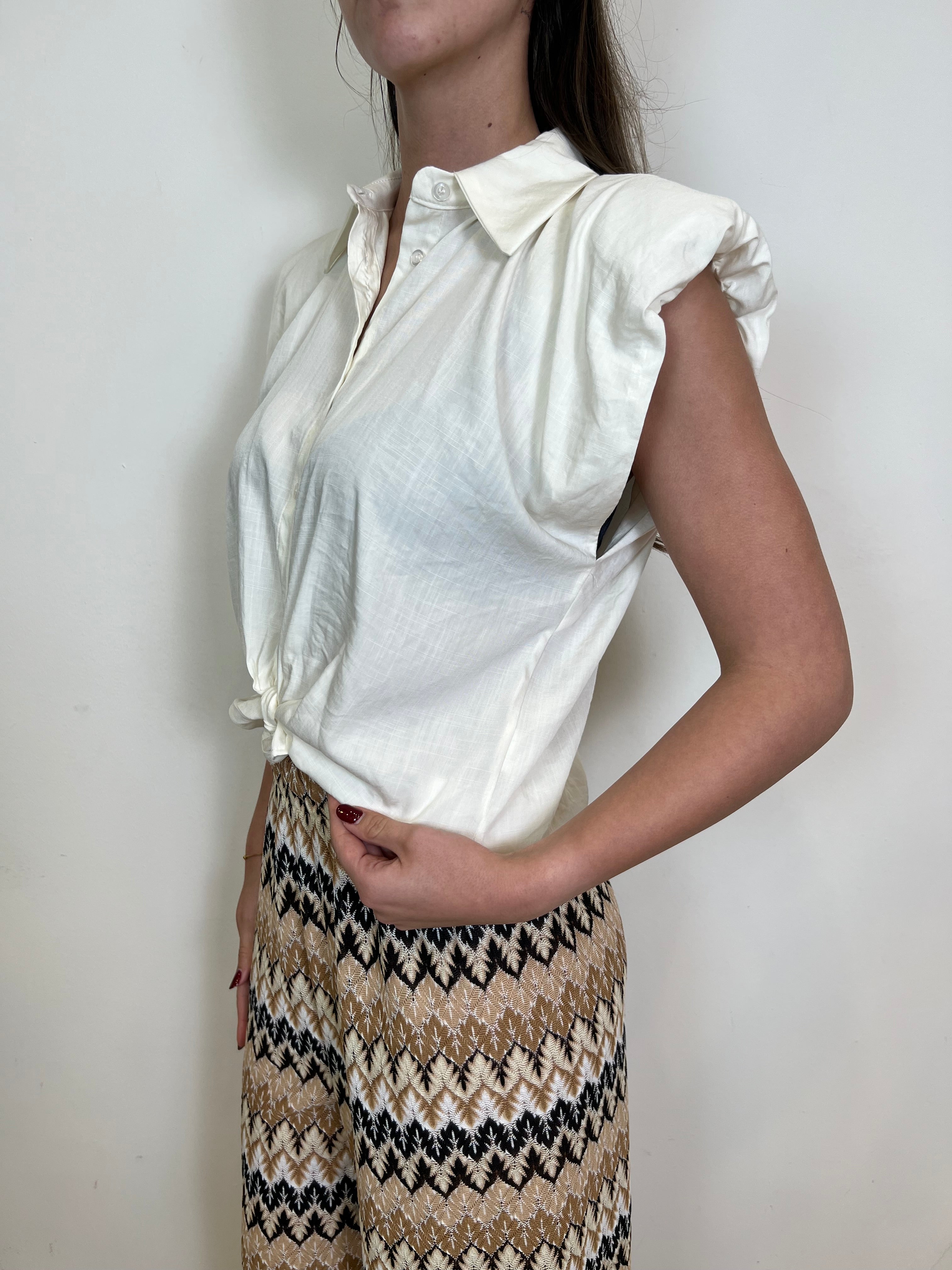 Camicia smanicata con spallina - Vicolo