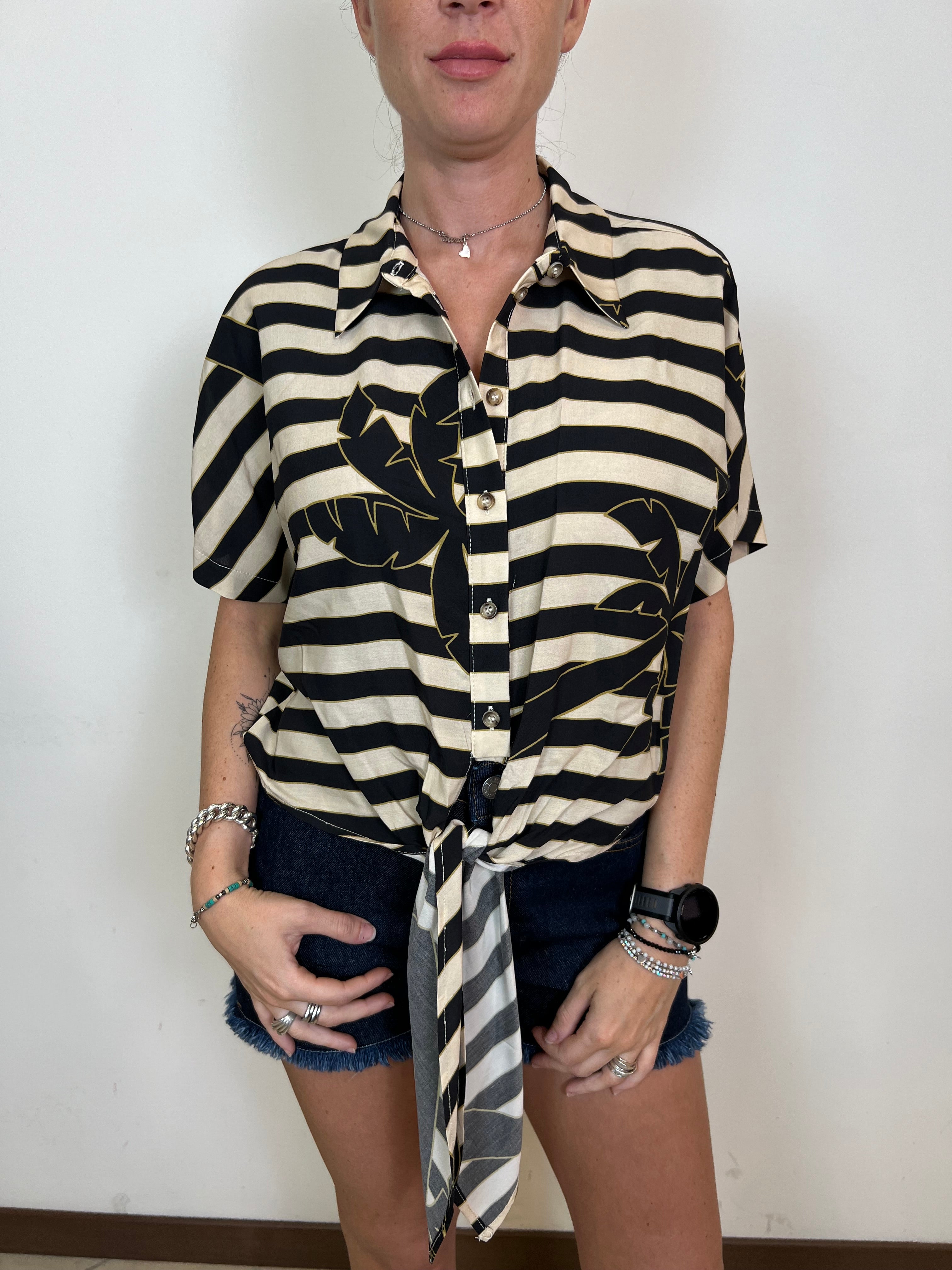Camicia righe e palme - Haveone