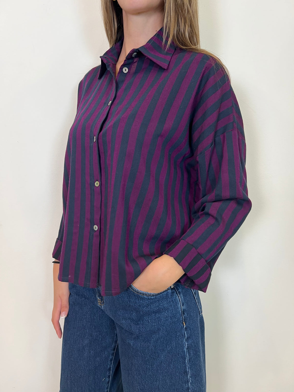 Camicia righe corta - Haveone