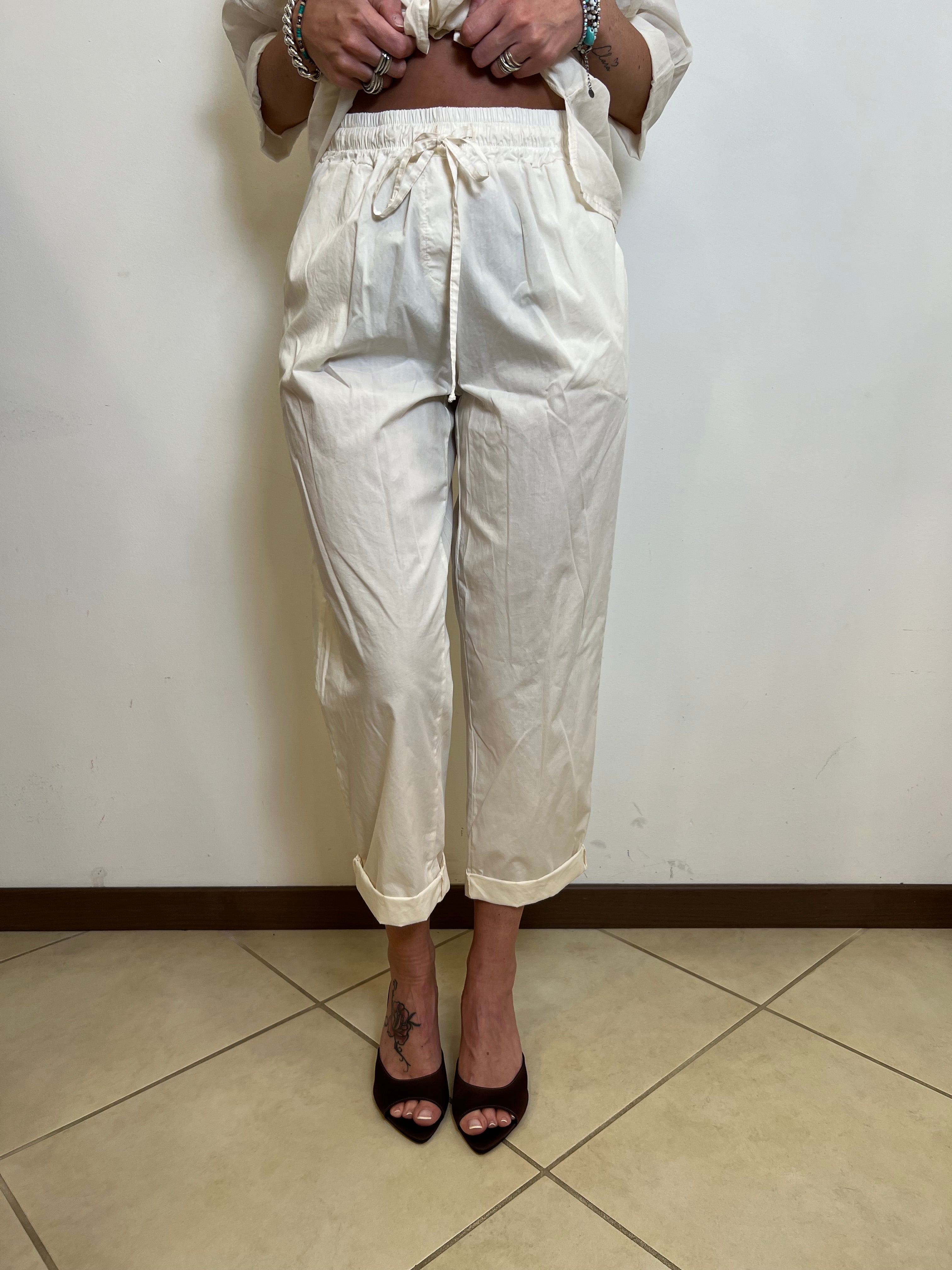 Pantalone cotone elastico - Haveone