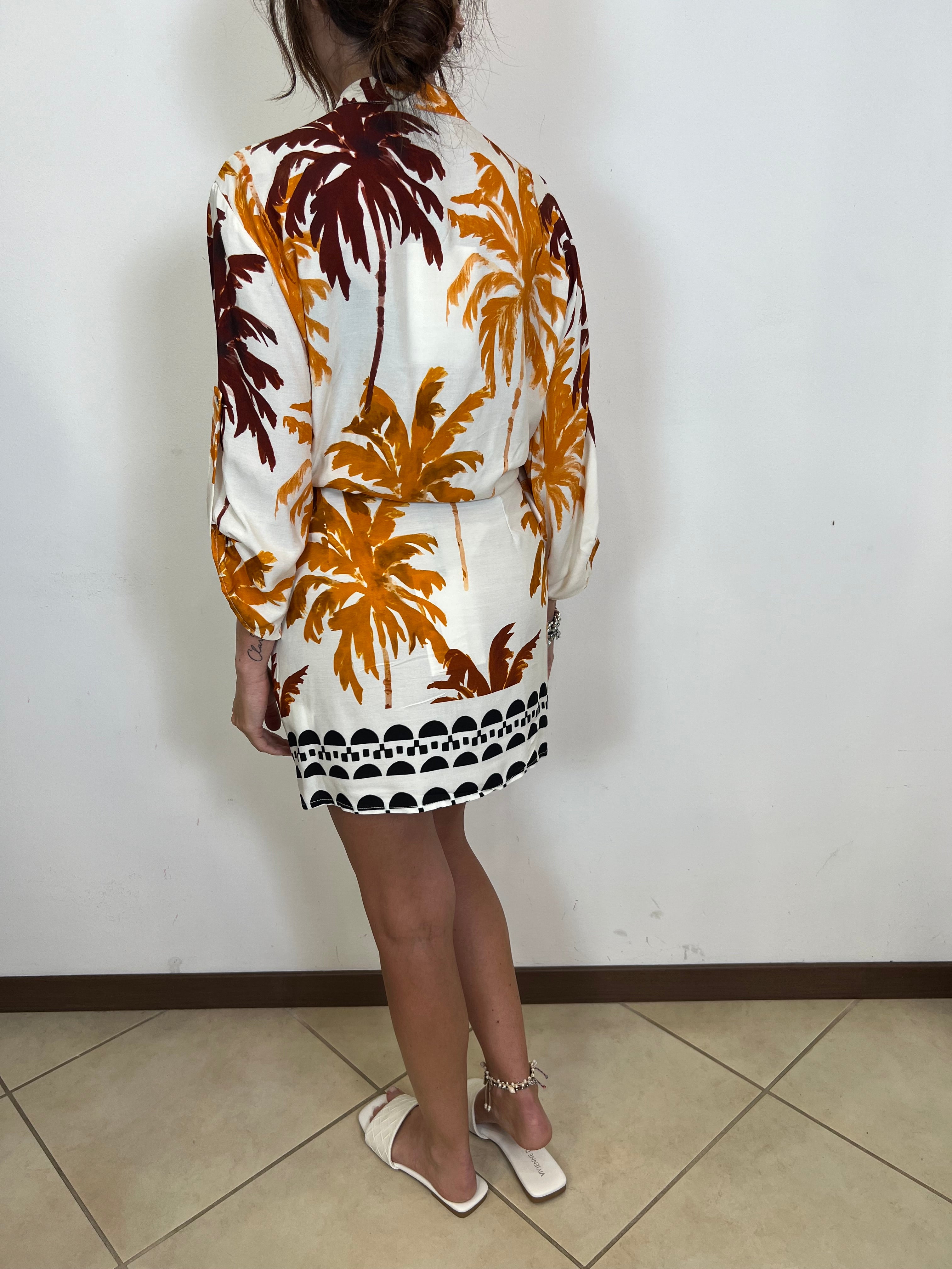 Camicia fantasia palme - Haveone