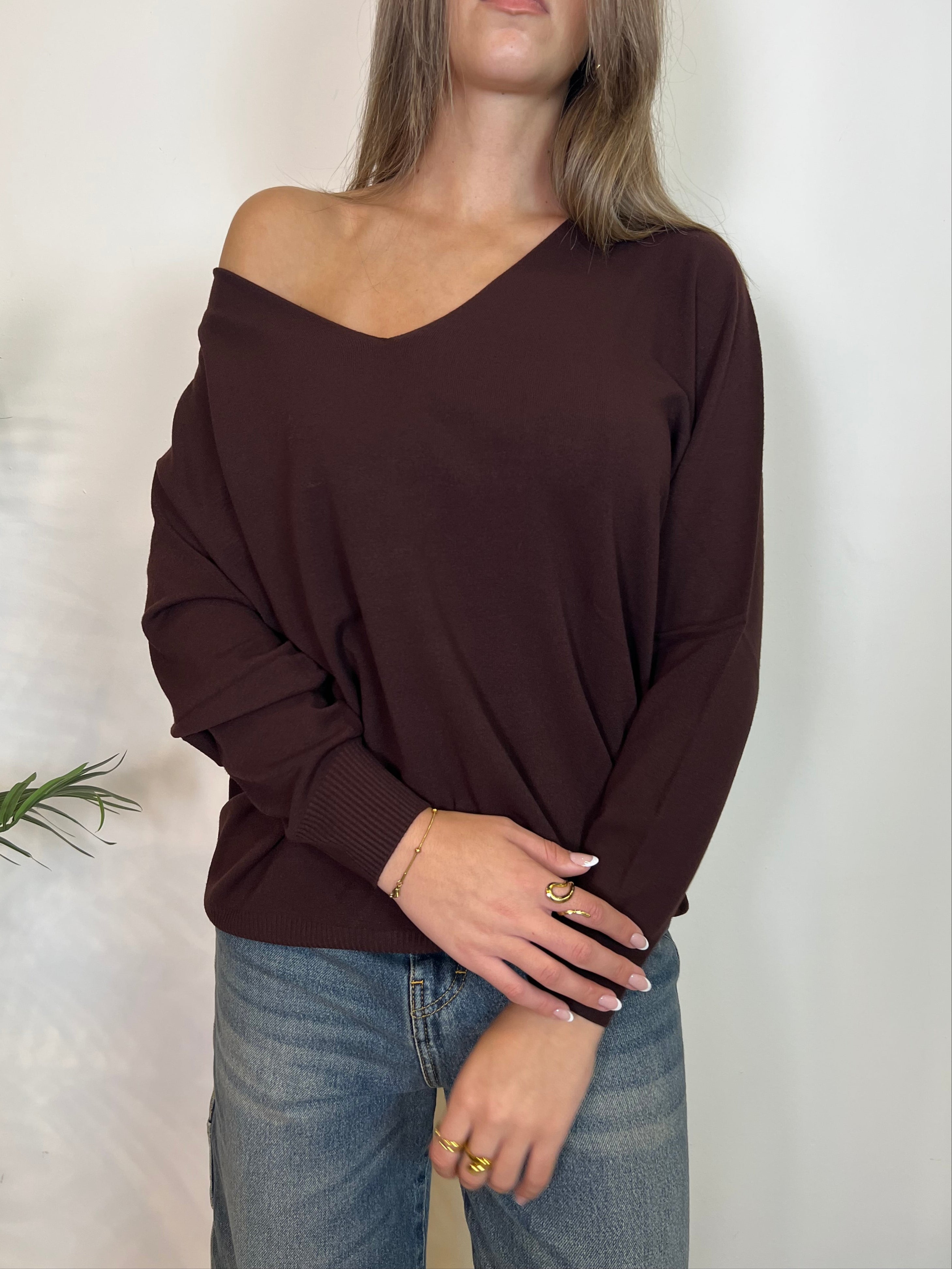 Maglia scollo V over - Kontatto